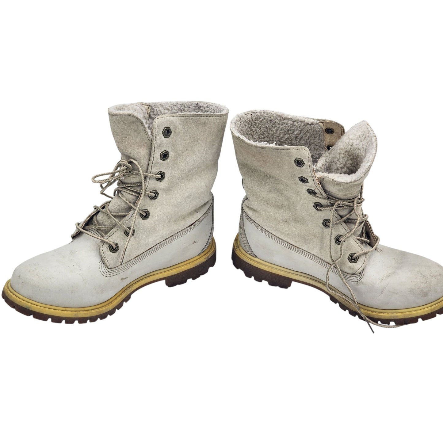 Timberland Boots Womens 8.5 Winter Snow Hiking Teddy Fleece Waterproof 8331R