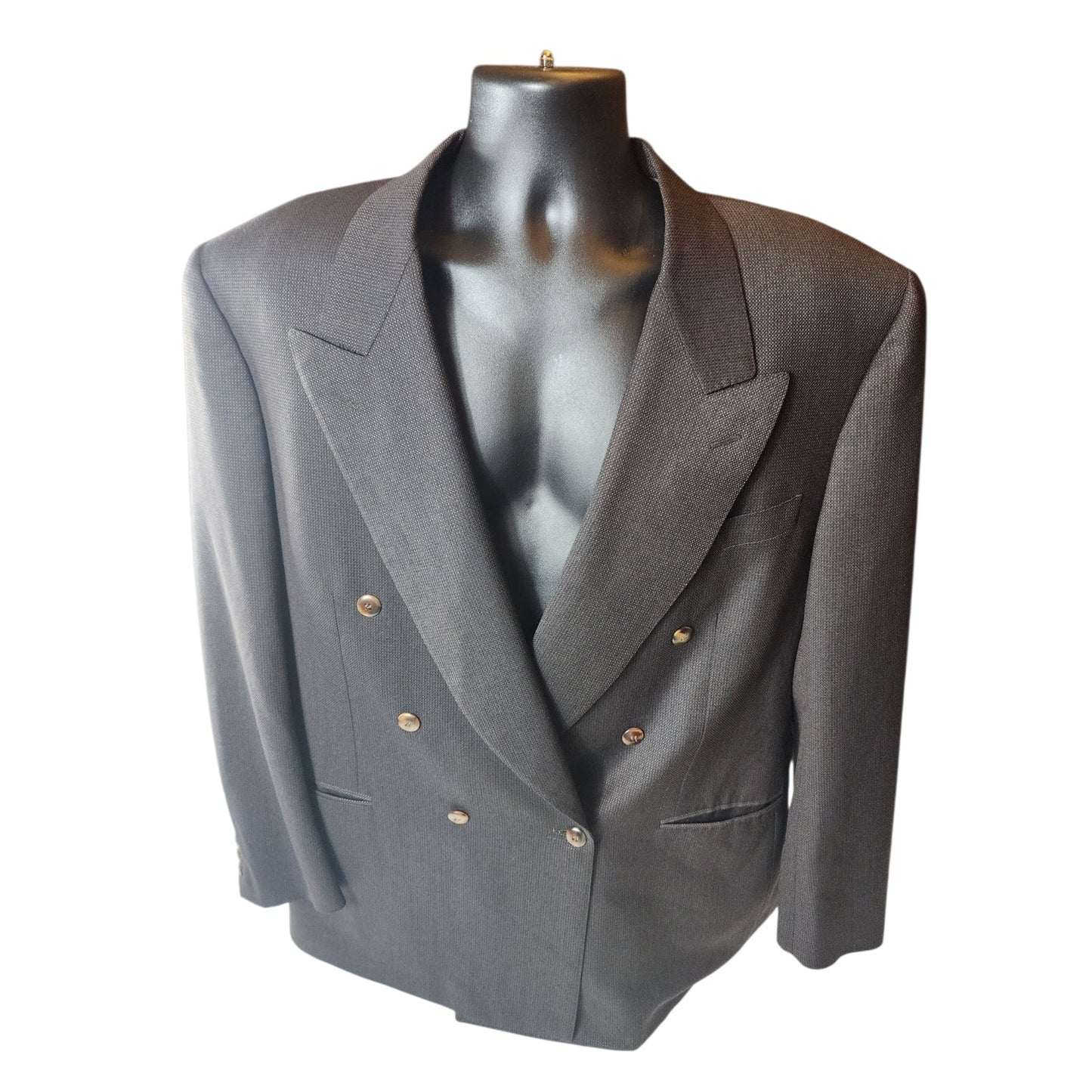 Canali Milano Blazer Jacket 58L Double Breasted Suit Coat Wool Italy Italian