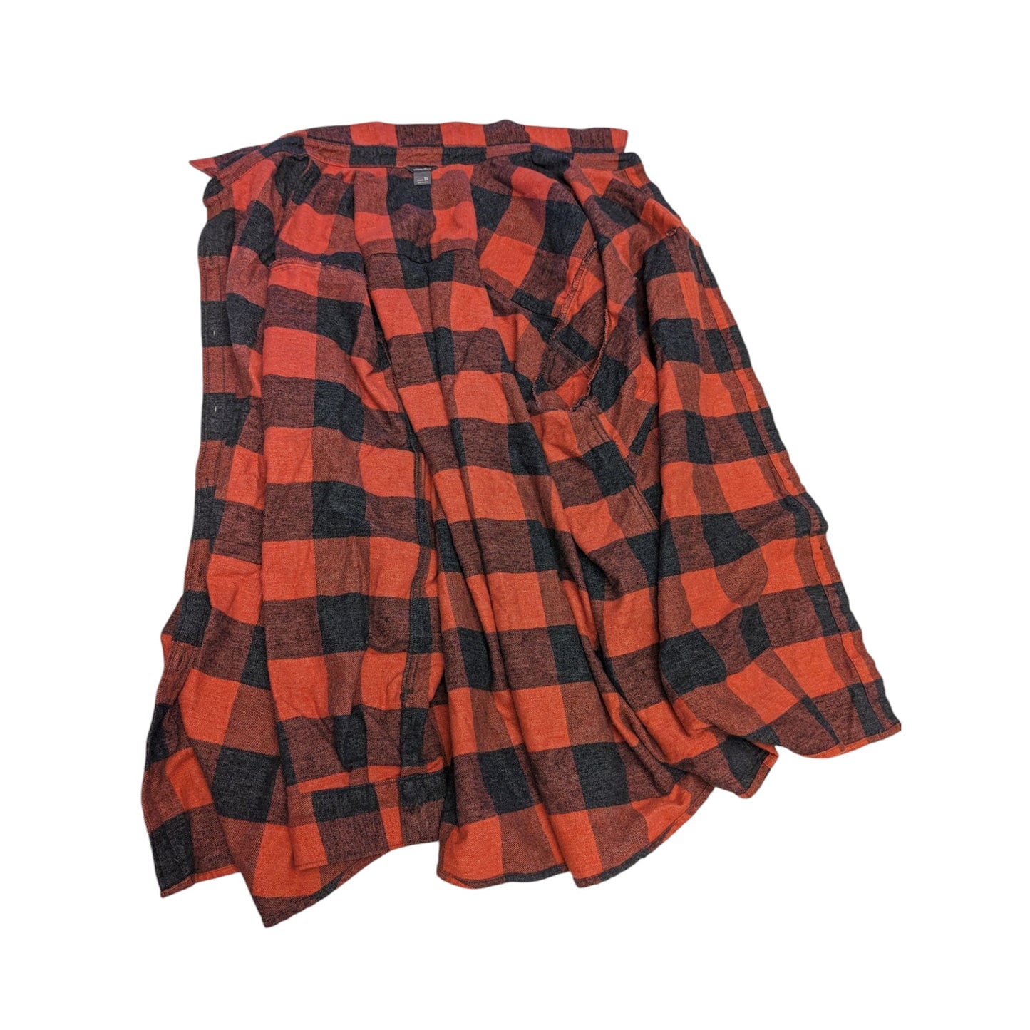 Eddie Bauer Women’s 3X Flannel Shirt Plaid Button Up Buffalo Check
