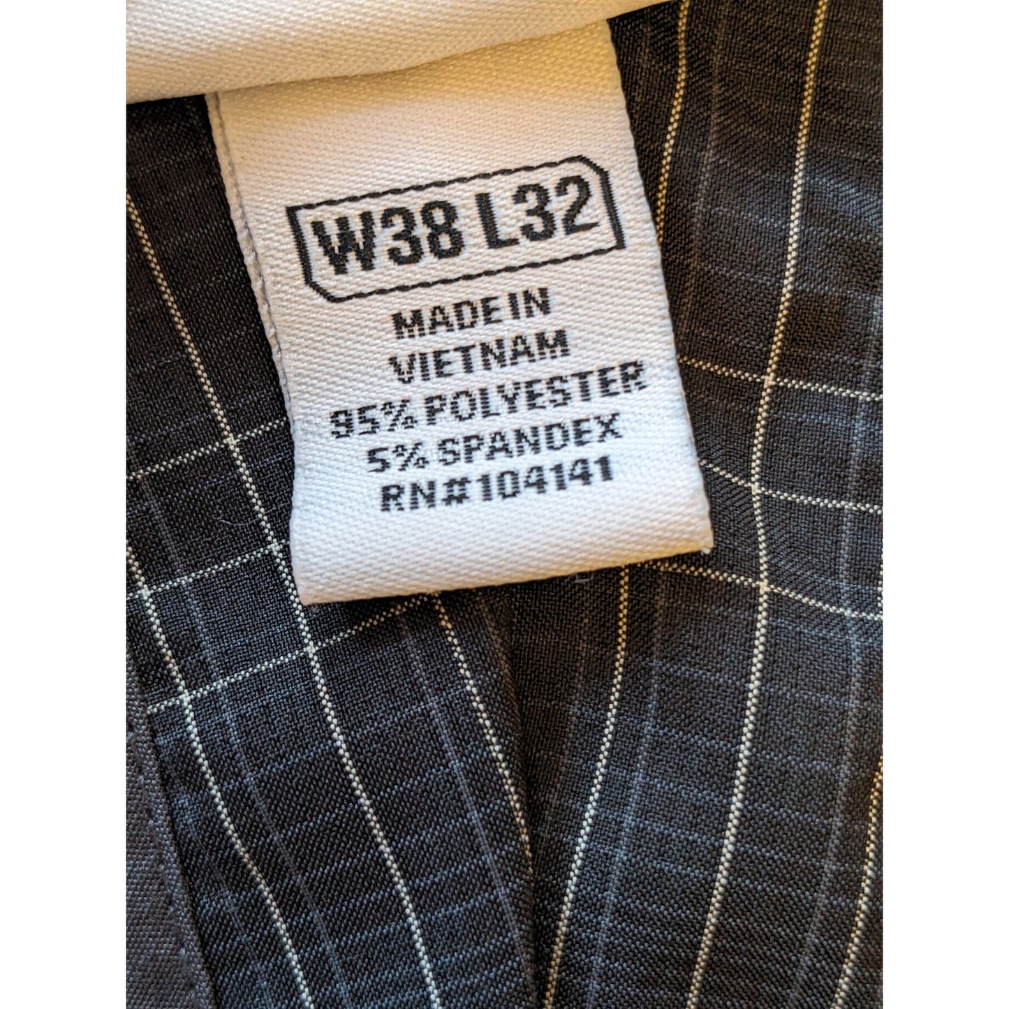 Slazenger Pants Mens 38x32 Plaid Golf Trousers Stretch Polyester Spandex Stretch