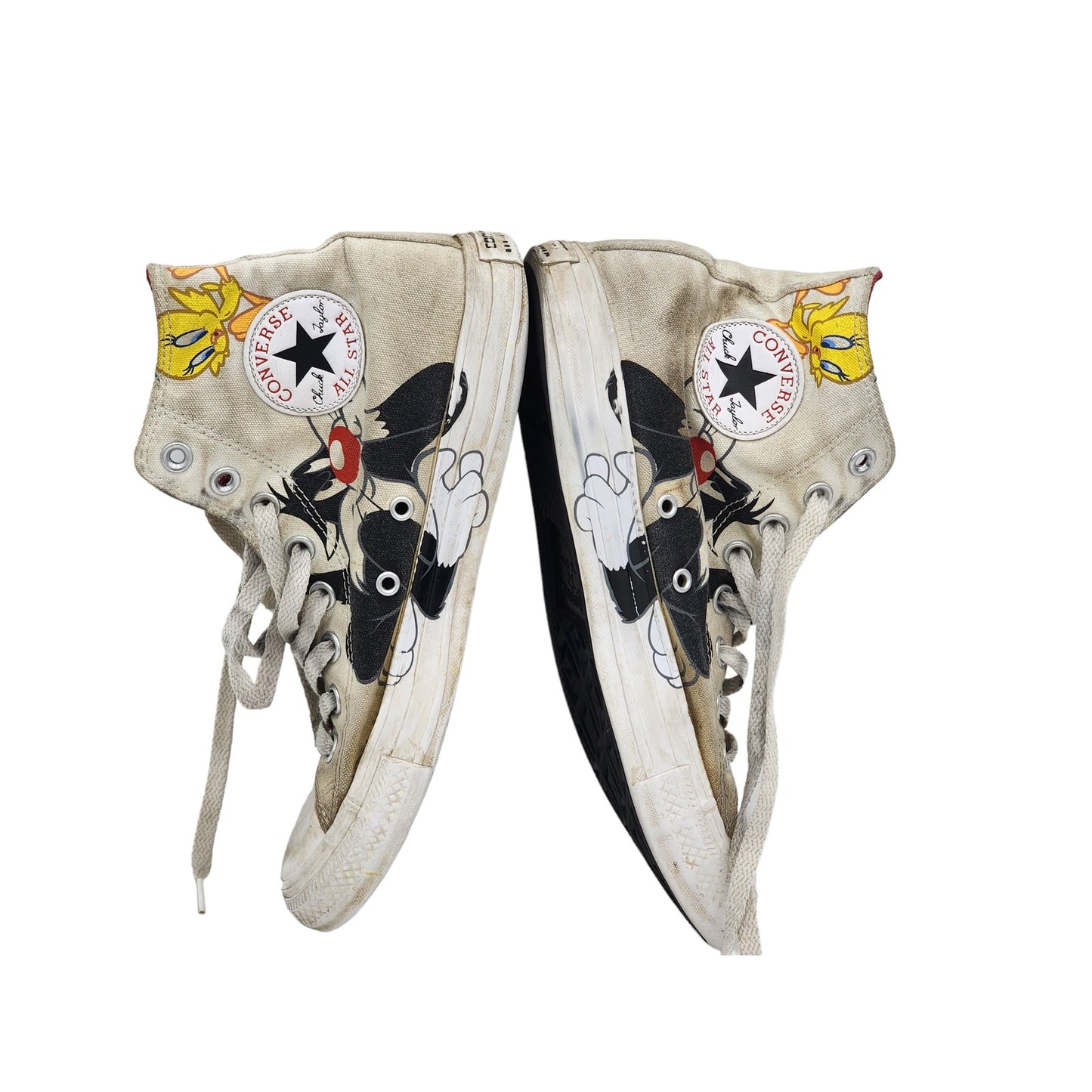 Vintage Converse Chuck Taylor Shoes Looney Tunes Sneakers Mens 7 Womens 9 Tweety