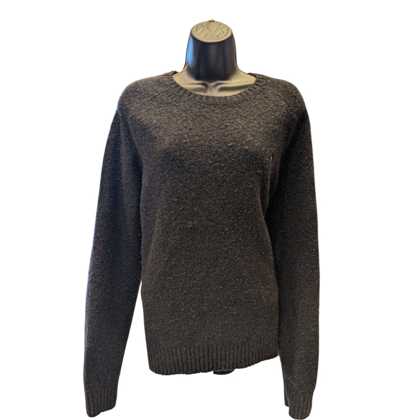 Polo Ralph Lauren Sweater Womens XXL Black Wool Blend Crewneck Pullover Logo