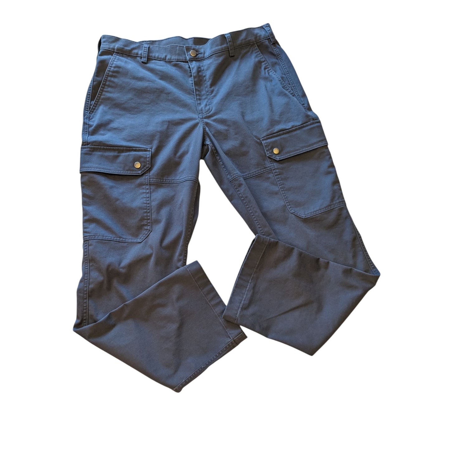 Duluth Trading 40 Grit Mens Slim Fit Work Pants 38x32 Cargo Utility Durable