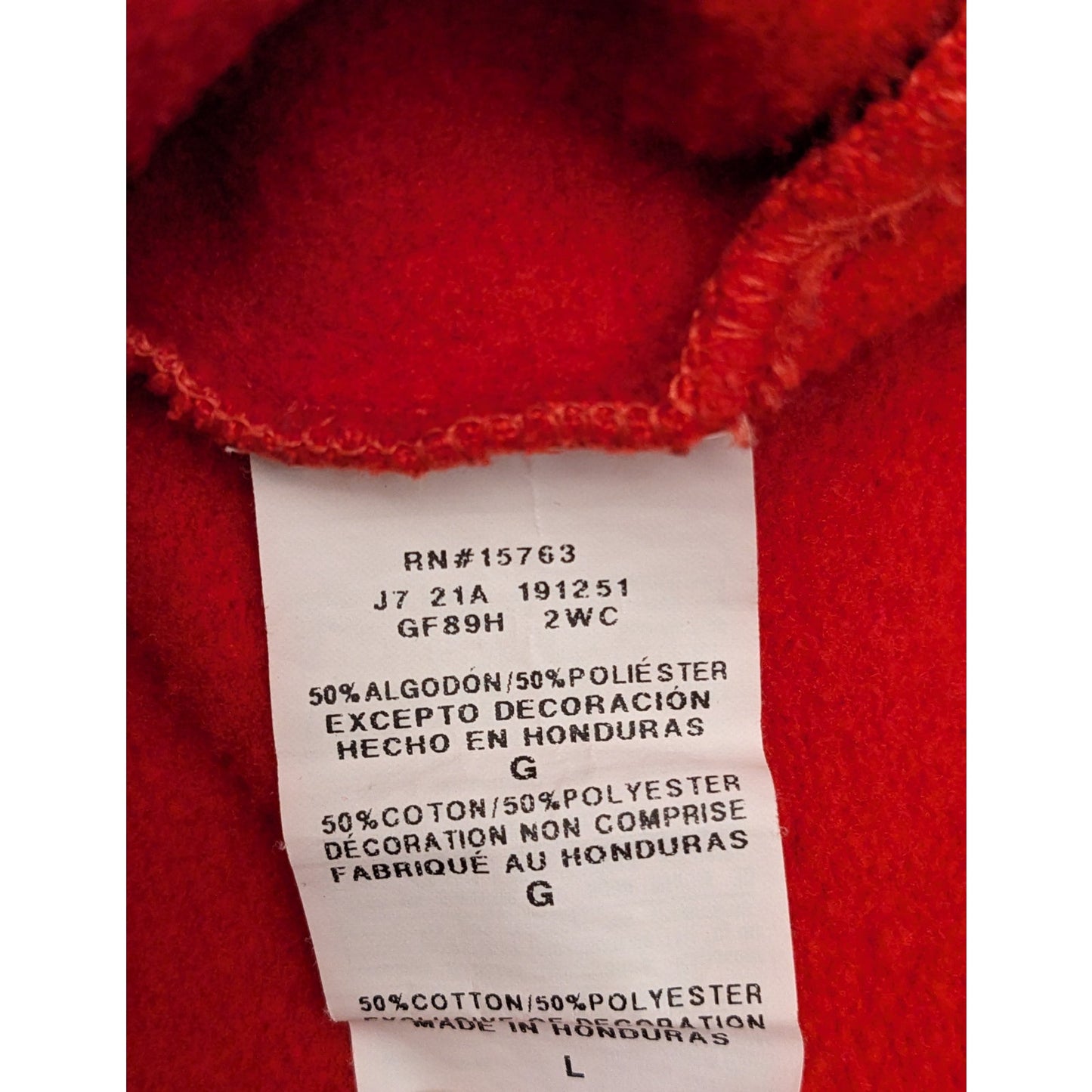 Champion Hoodie Mens Large Red Athleticwear Logo Pullover Sweatshirt Kangaroo