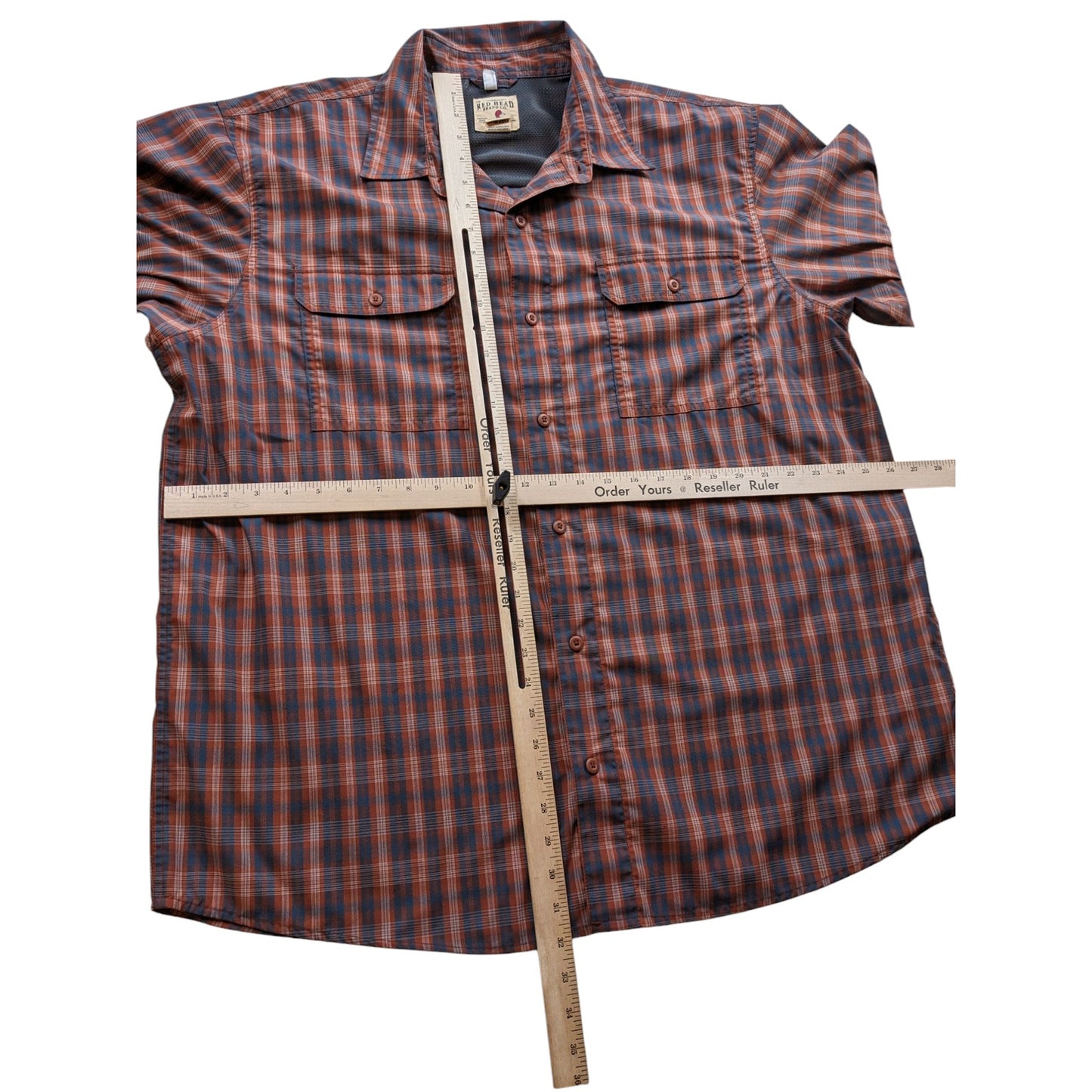 Redhead Shirt Mens 2XL Plaid Long Sleeve Button Up Hiking Outdoor Top Hunting