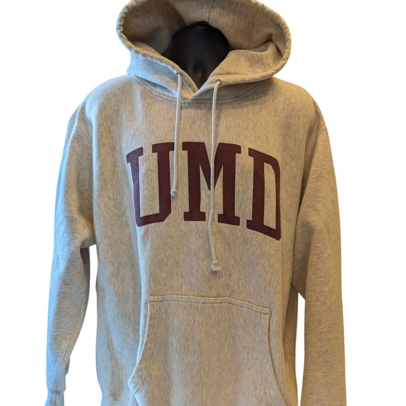 MV Sport Pro-Weave Hoodie Men XL Gray UMD University Pullover Sweatshirt College