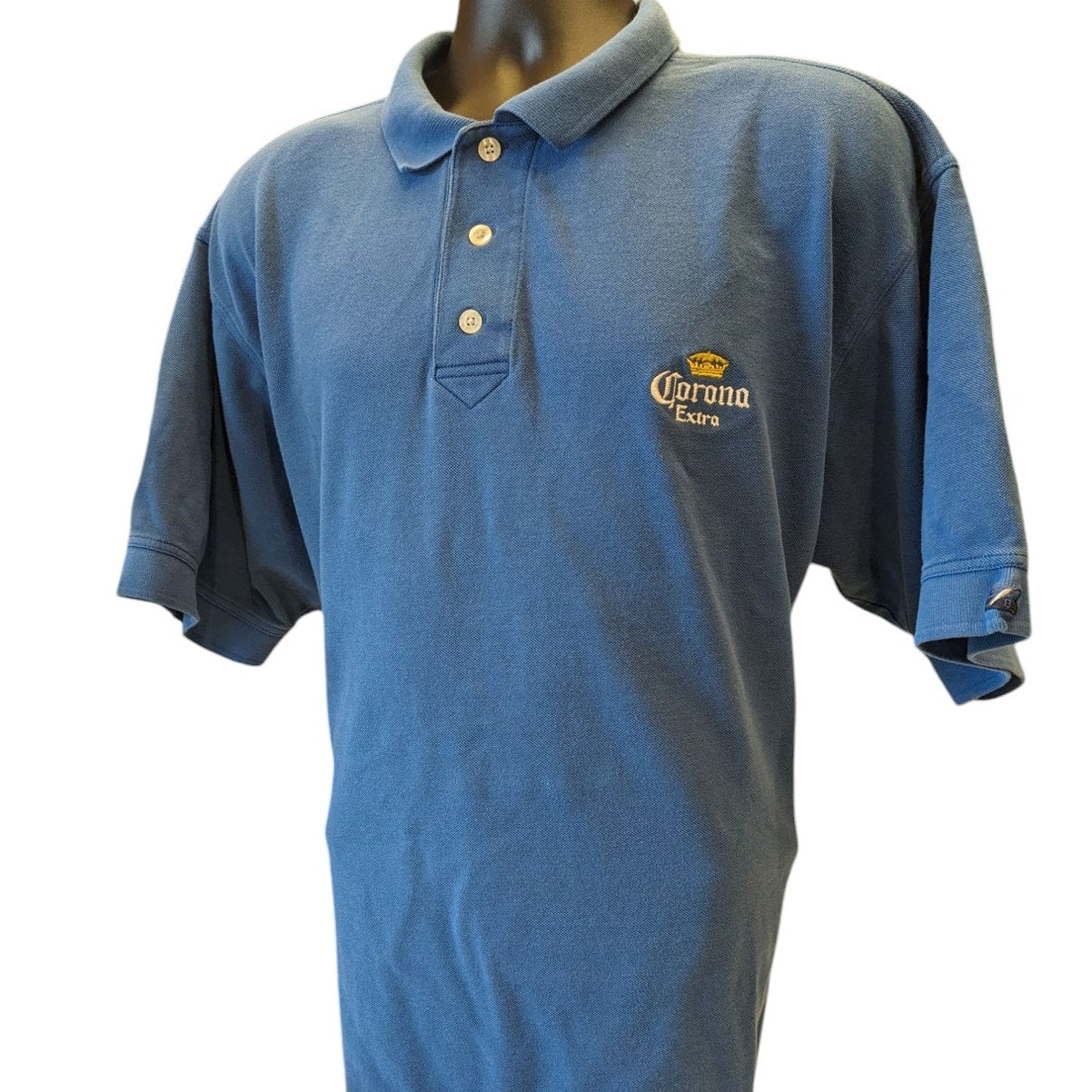 Cutter Buck Corona Extra Polo Shirt Mens XXXL 3XL Blue Cotton Short Sleeve Golf