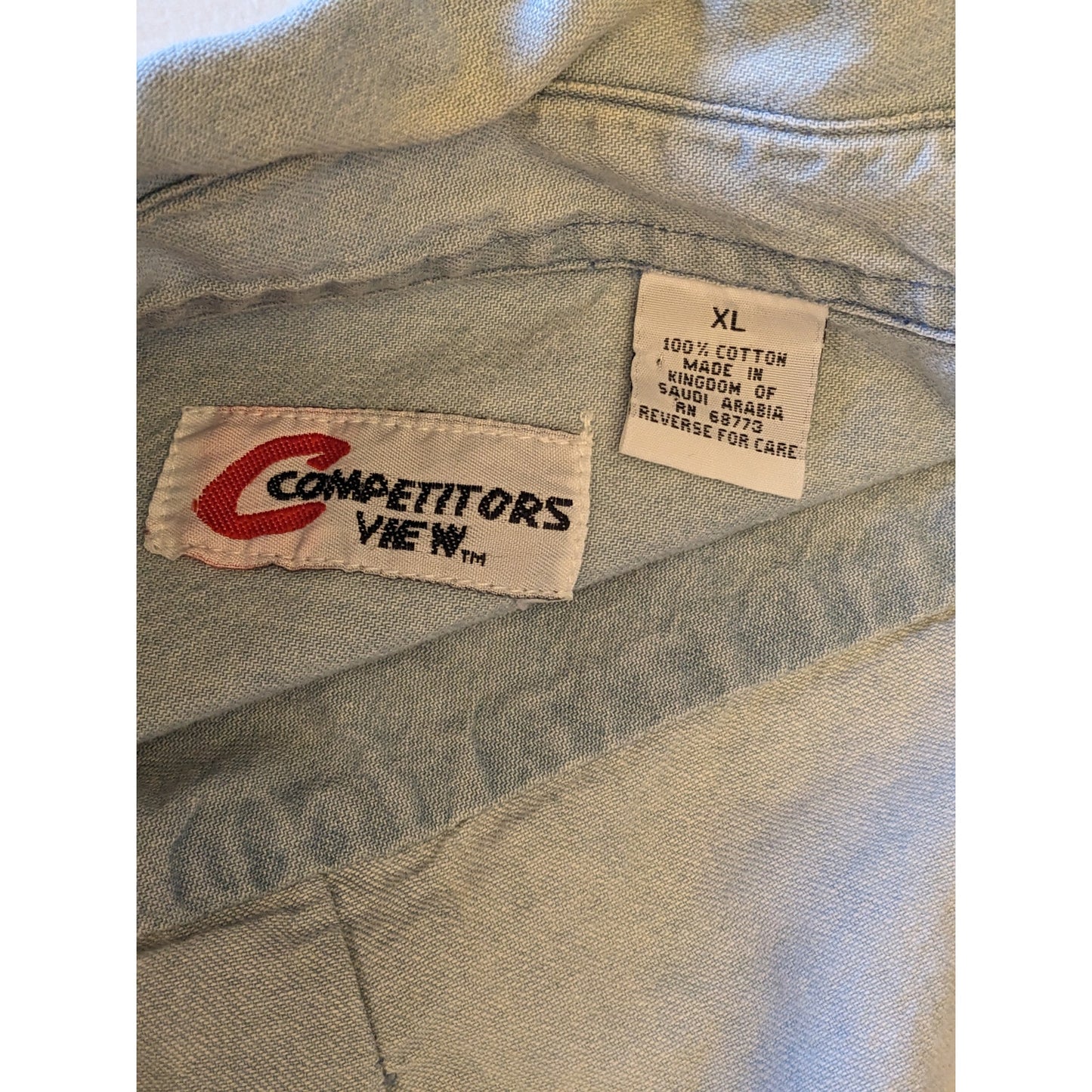 Vintage Jeff Gordon #24 DuPont Racing Mens XL Denim Button Up Shirt NASCAR