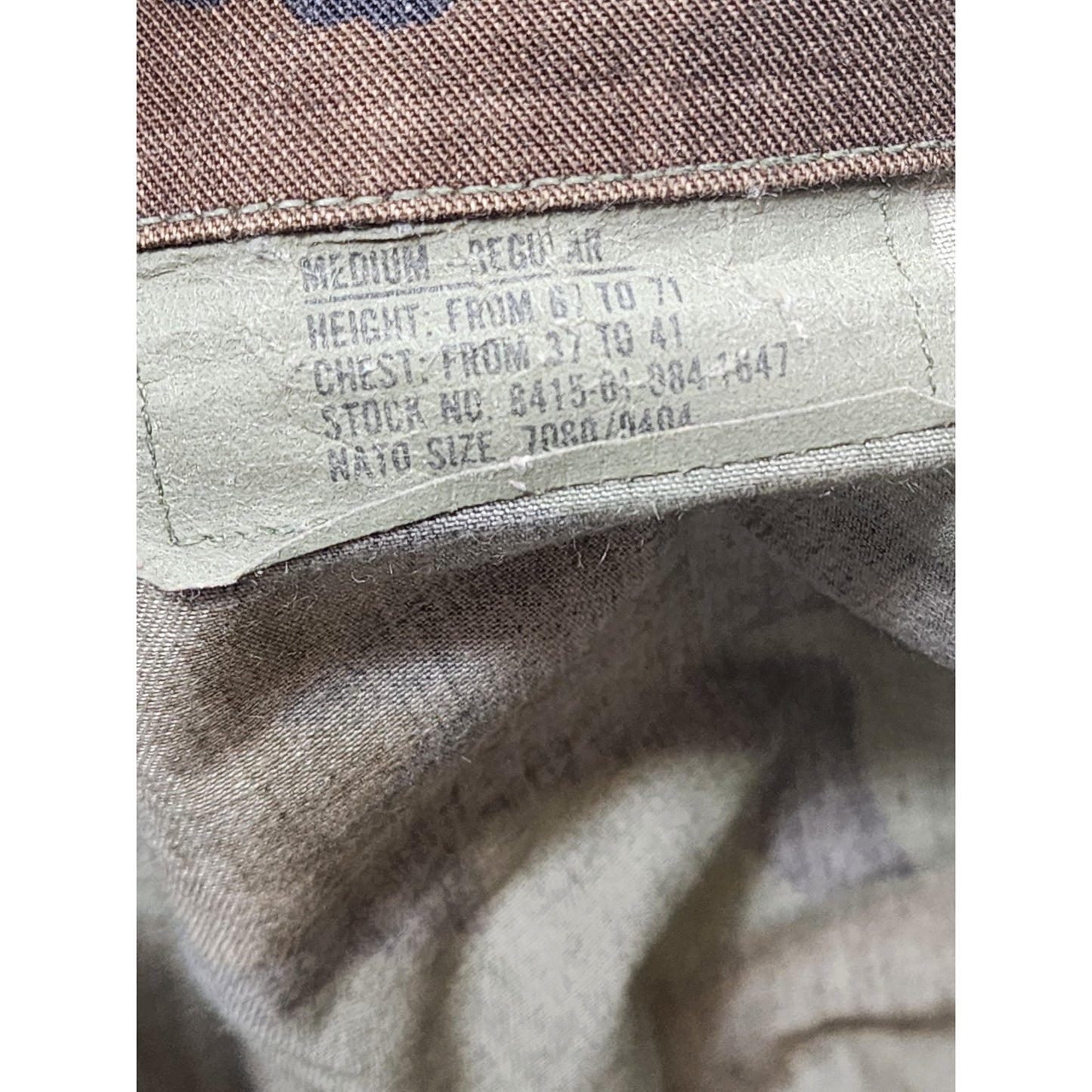 Vintage US Air Force BDU Camo Shirt Medium Woodland Military Jacket Army 90s