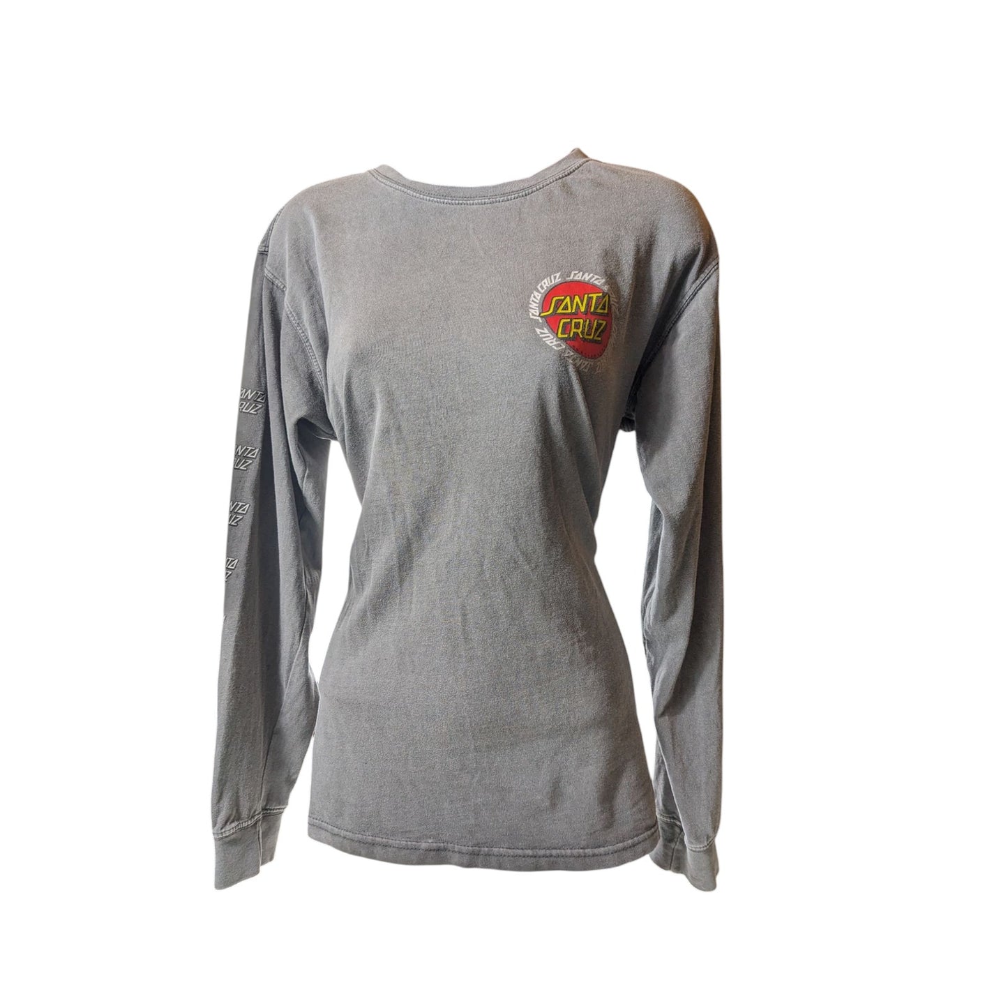 Santa Cruz Long Sleeve Logo Shirt Mens Medium Womens Large Skater Graphic Tee