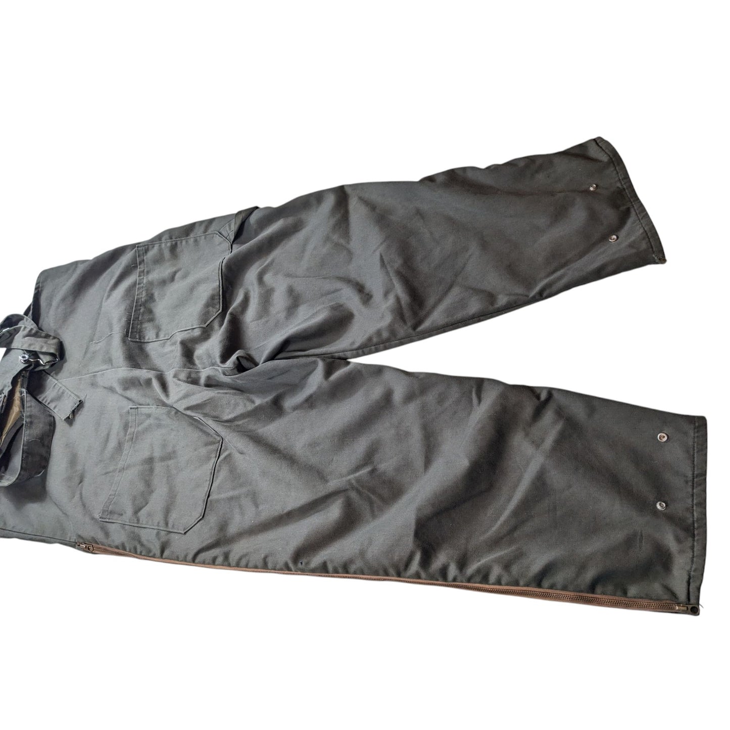 Vintage Sears Insulated Workwear Suit Coveralls Size Medium Full Zip Hunting