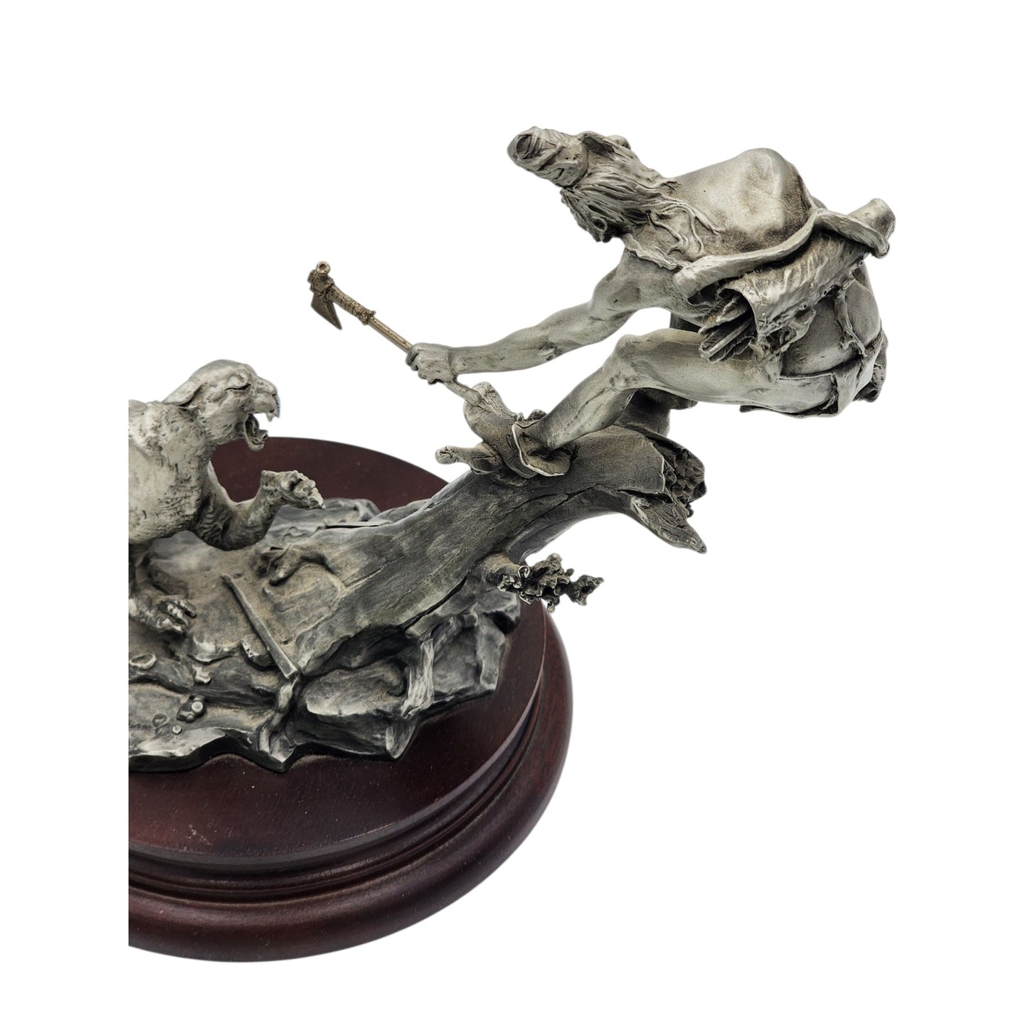 Chilmark Gros Ventre Moment of Truth Michael Boyett 82 Pewter Sculpture Western