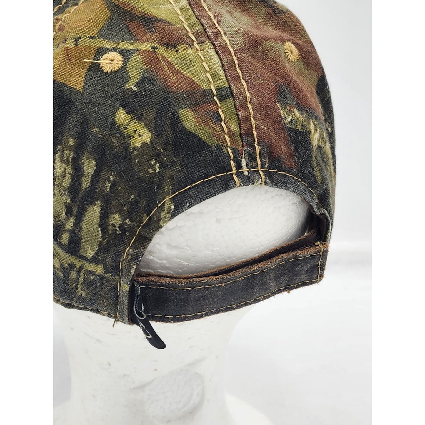 Port Authority Hat STMA Knights Baseball Cap Camo Distressed Adjustable Strap