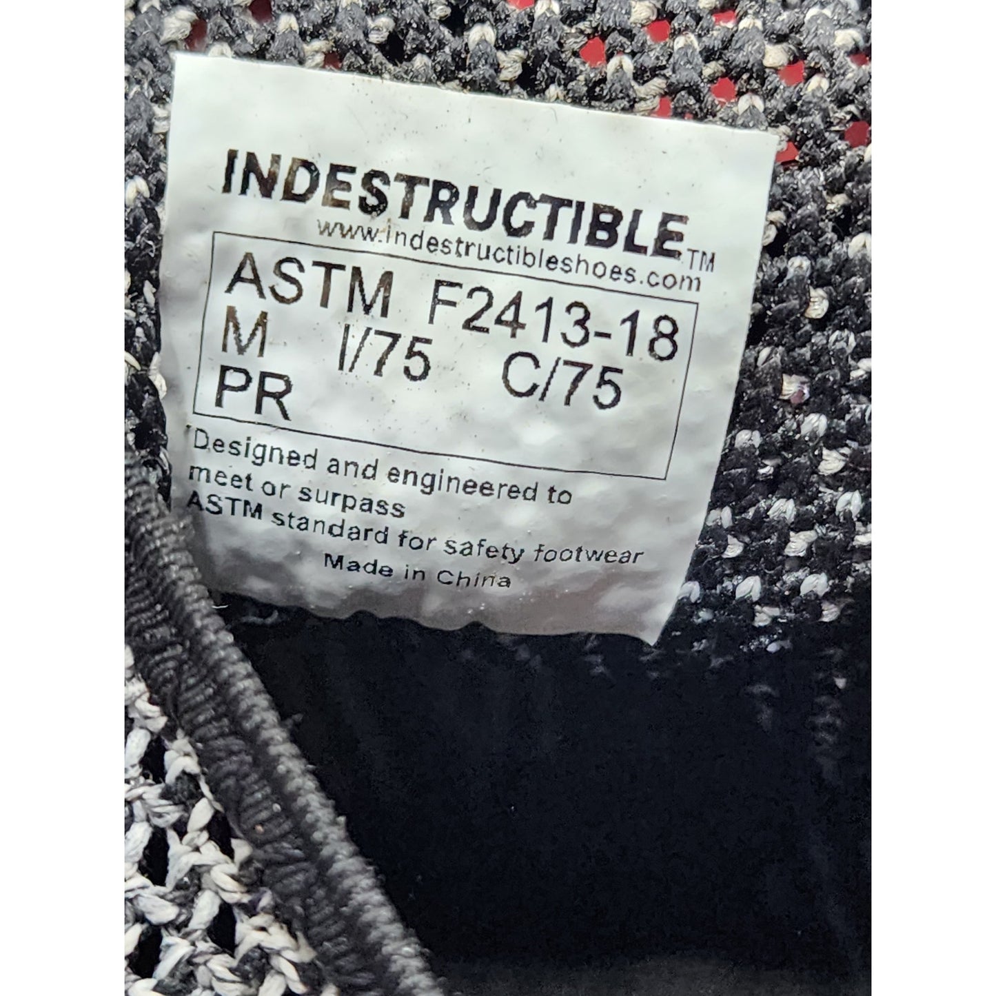 Indestructible Steel Toe Mens Size 9 Womens 11 EU 43 Knit Mesh Workwear Safety