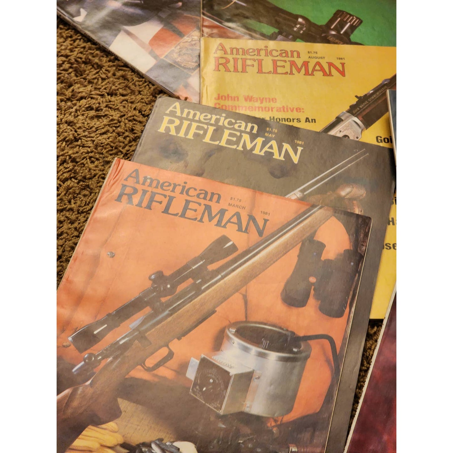 1981 The American Rifleman Magazine Lot 9 Vintage American History Hunting NRA