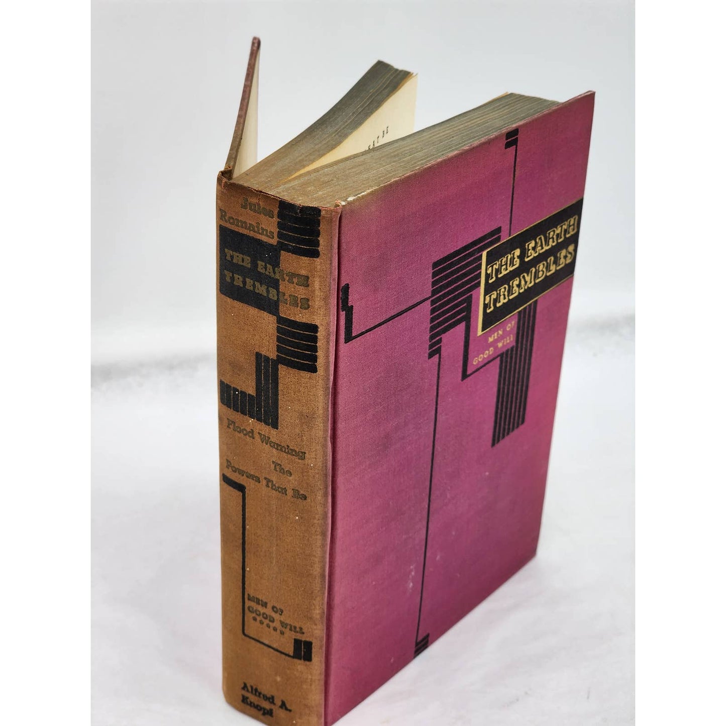 Earth Trembles Men Of Good Will By Jules Romains Vol 5 1st American Edition 1936