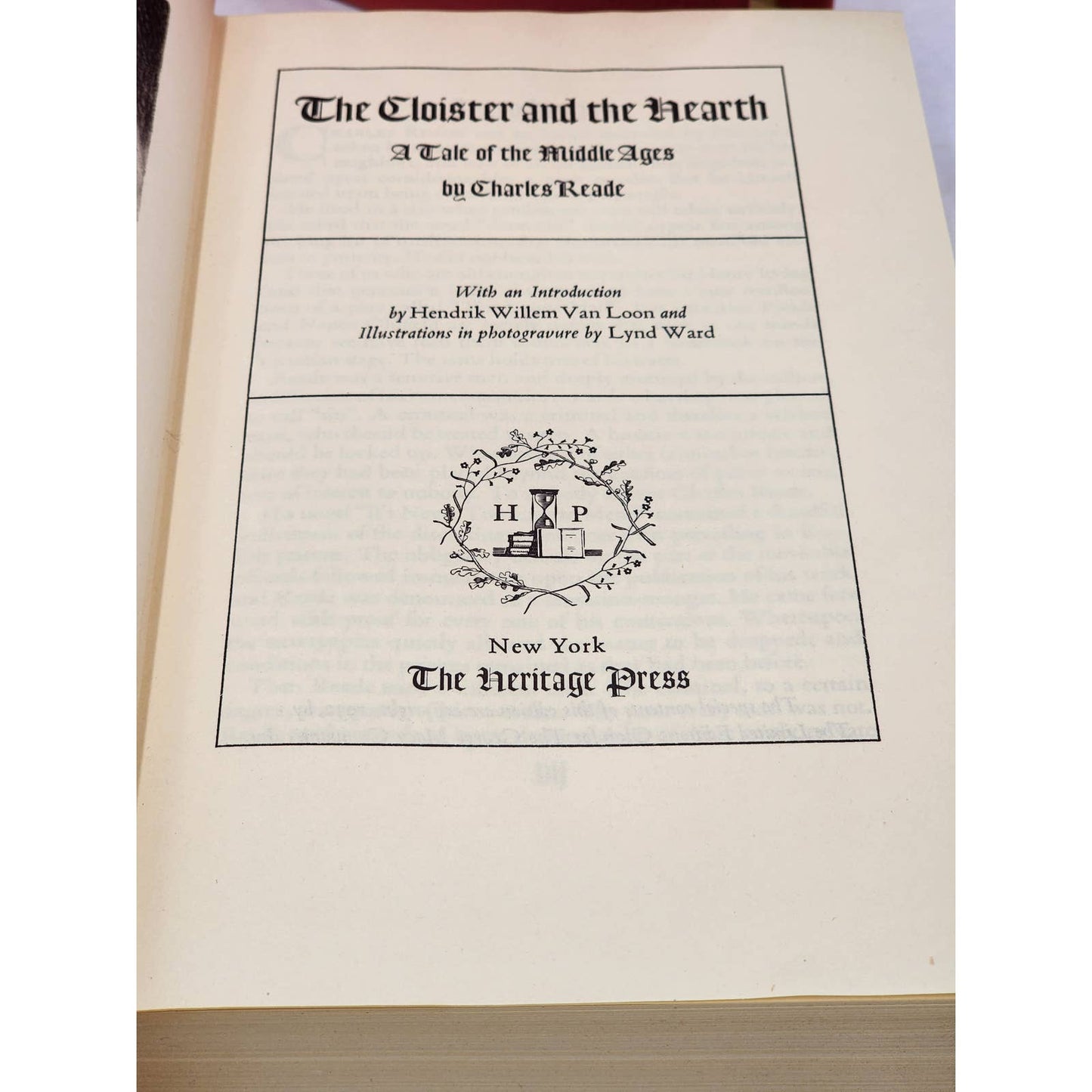 Cloister And The Hearth Tale Of Middle Ages By Charles Reade Slipcase Vintage