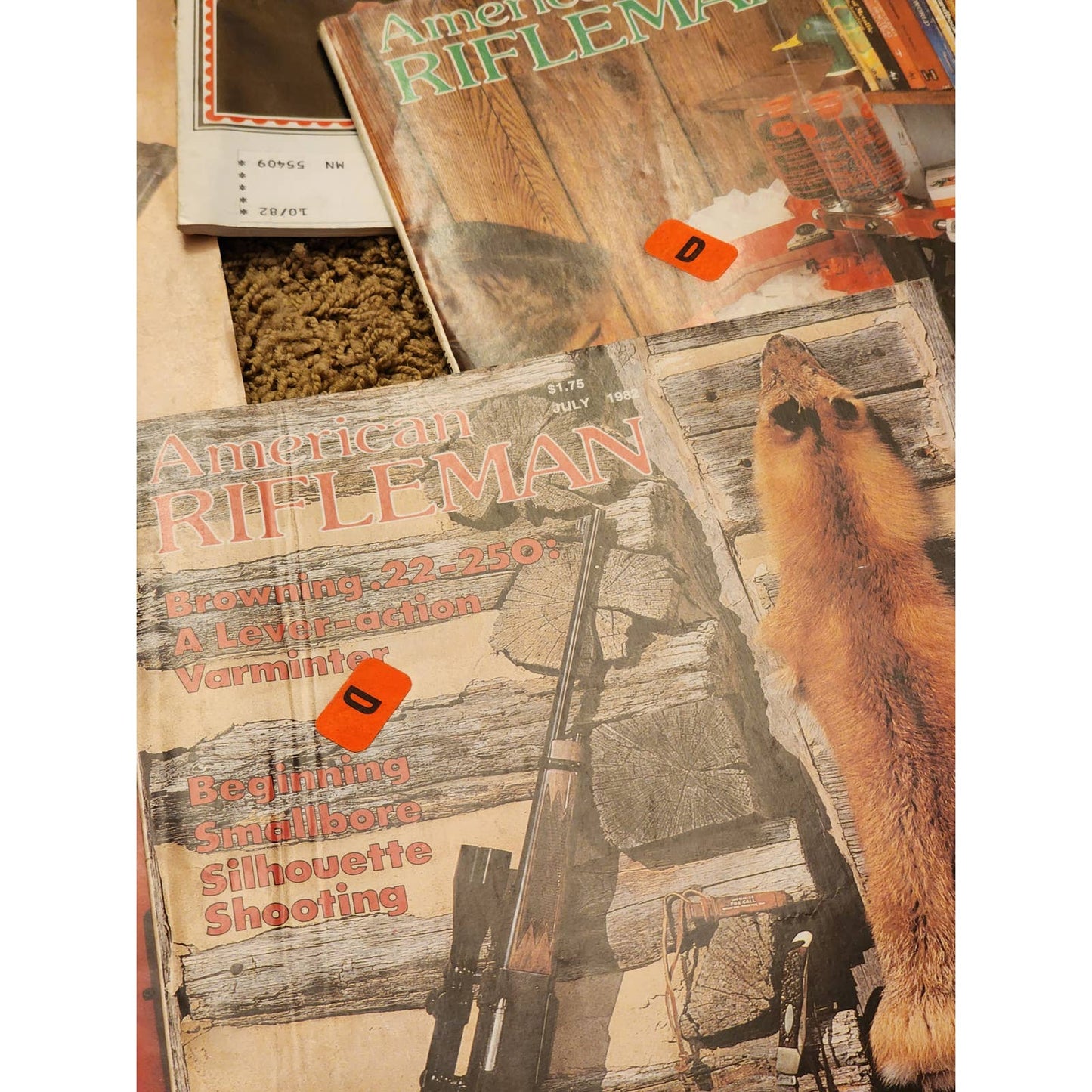 1982 The American Rifleman Magazine Lot 12 Vintage American History Hunting NRA