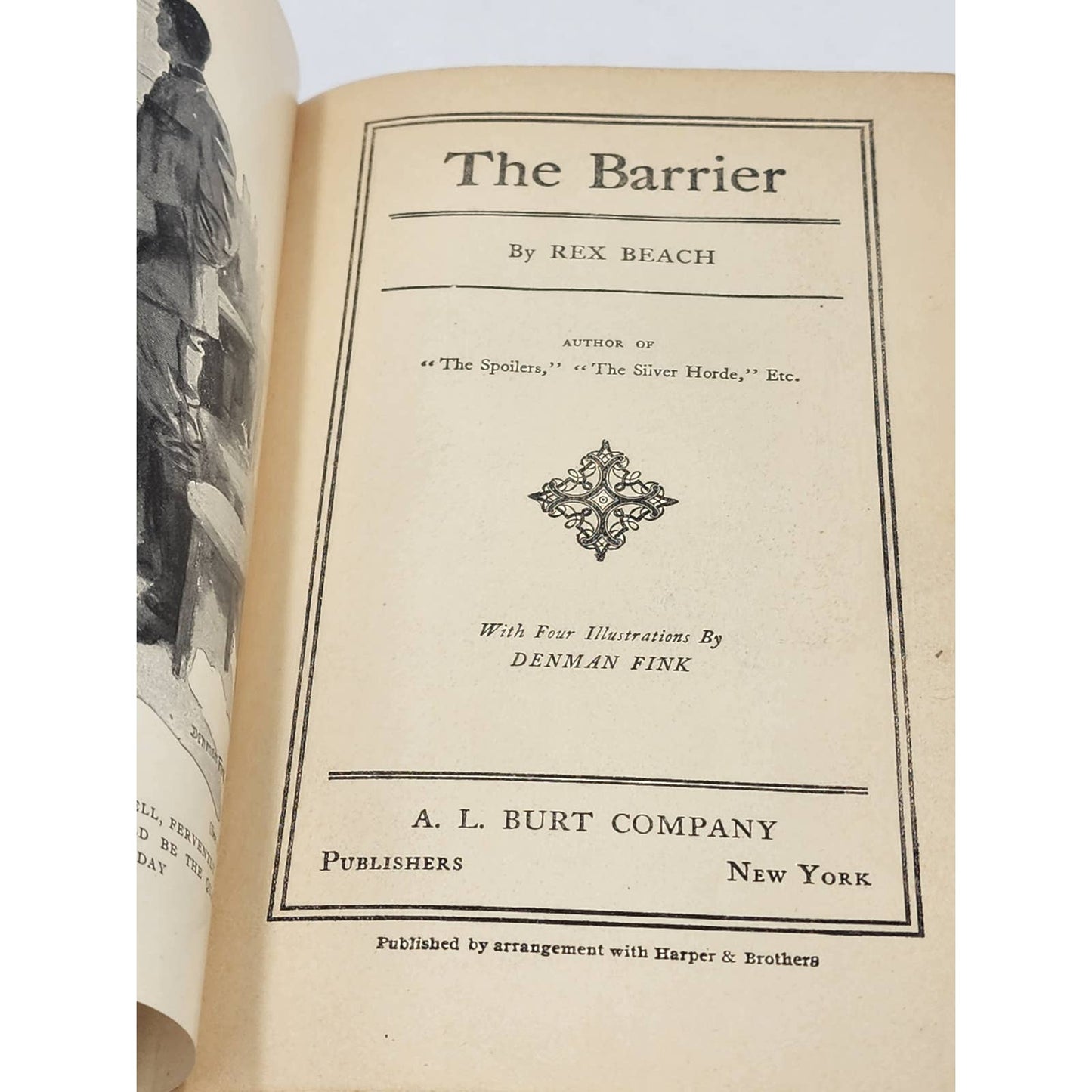 Barrier Rex Beach Flambeau Alaska Vintage Adventure Love Novel Antiquarian 1908