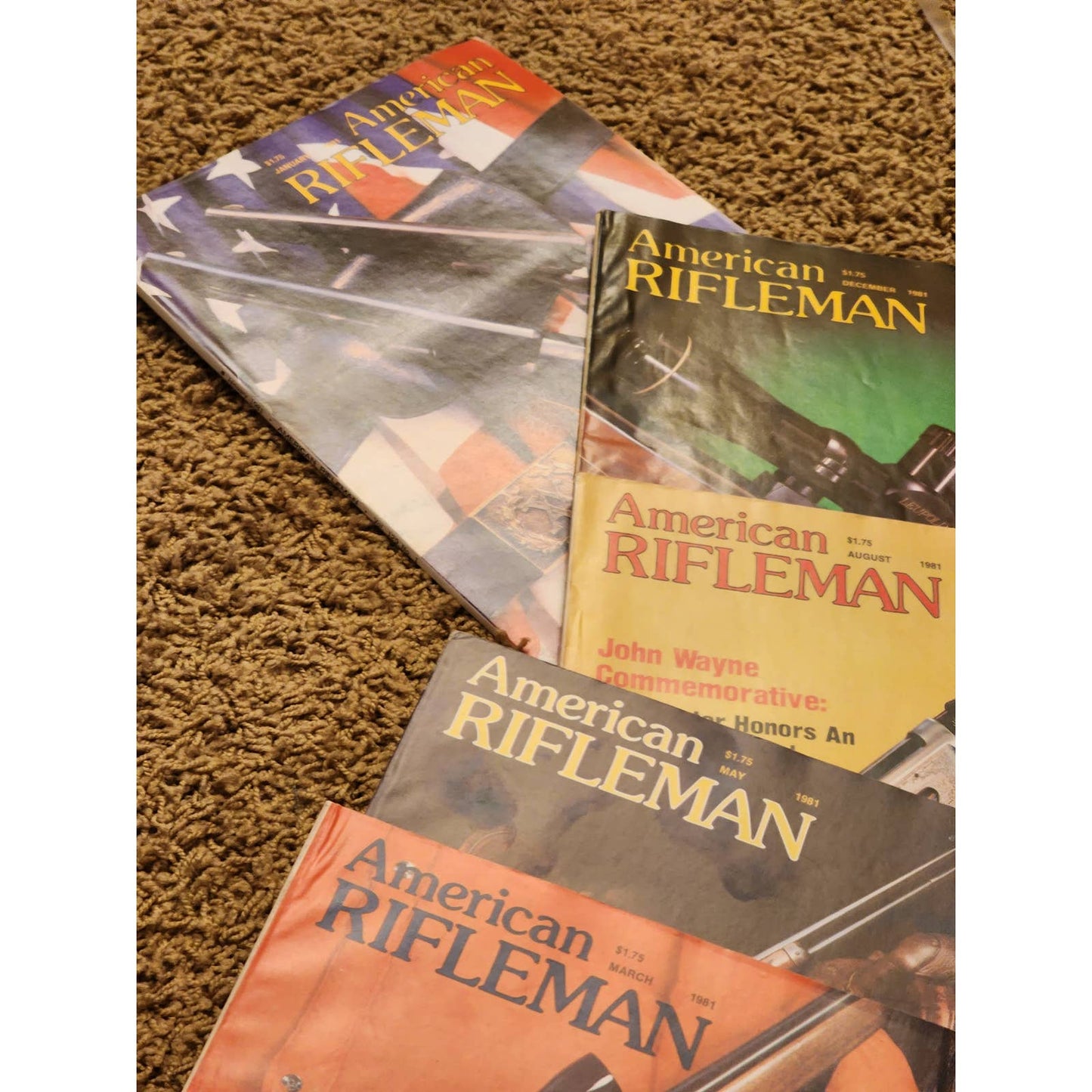 1981 The American Rifleman Magazine Lot 9 Vintage American History Hunting NRA