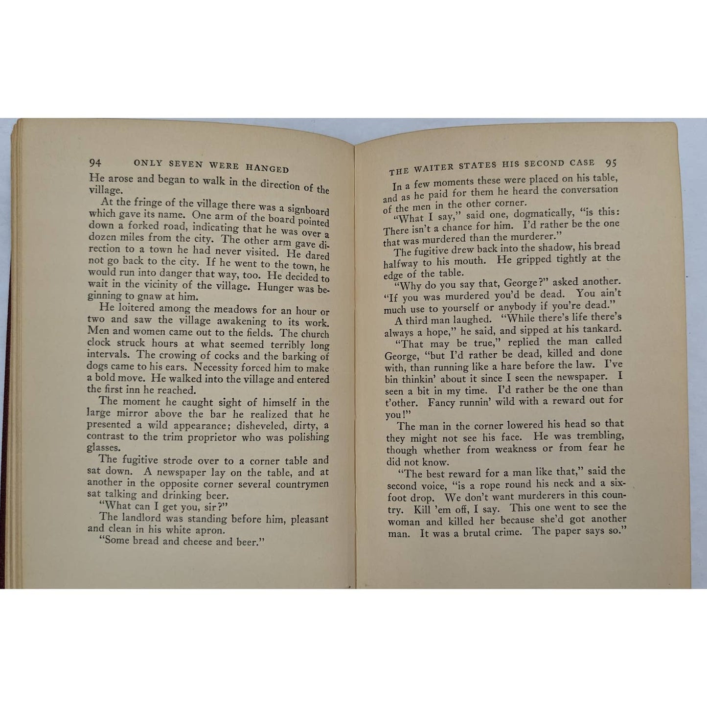 Only Seven Were Hanged By Stuart Martin Antiquarian Novel Early Edition 1929