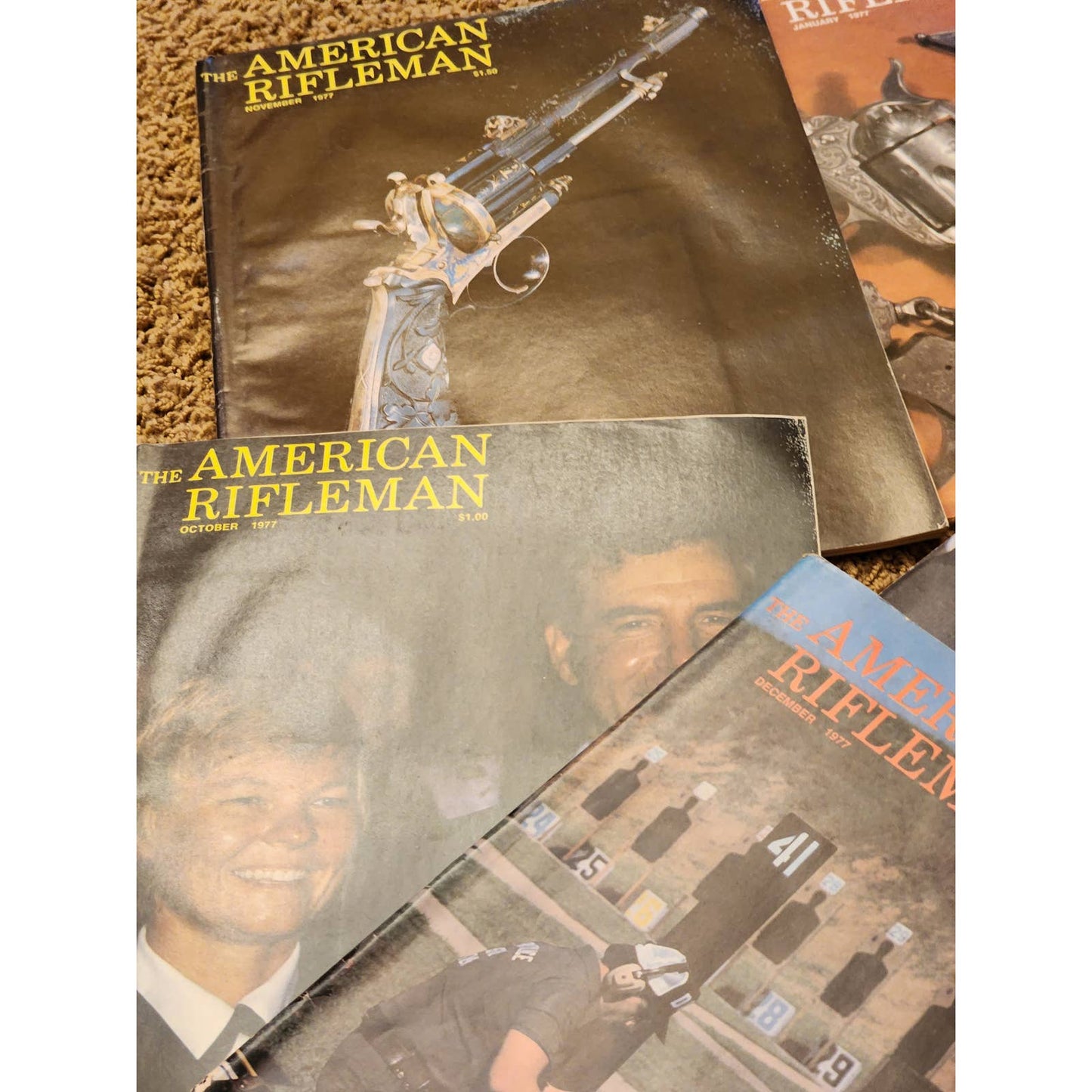 1977 The American Rifleman Magazine Lot 12 Vintage American History Hunting NRA