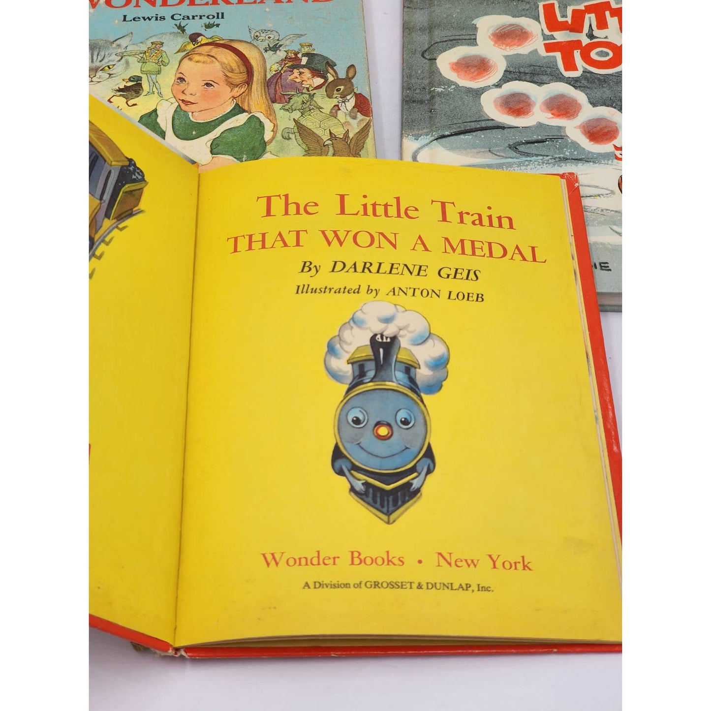 Vintage Childrens Books Lot 8 Christmas Tree Alice Wonderland Choo Choo Train