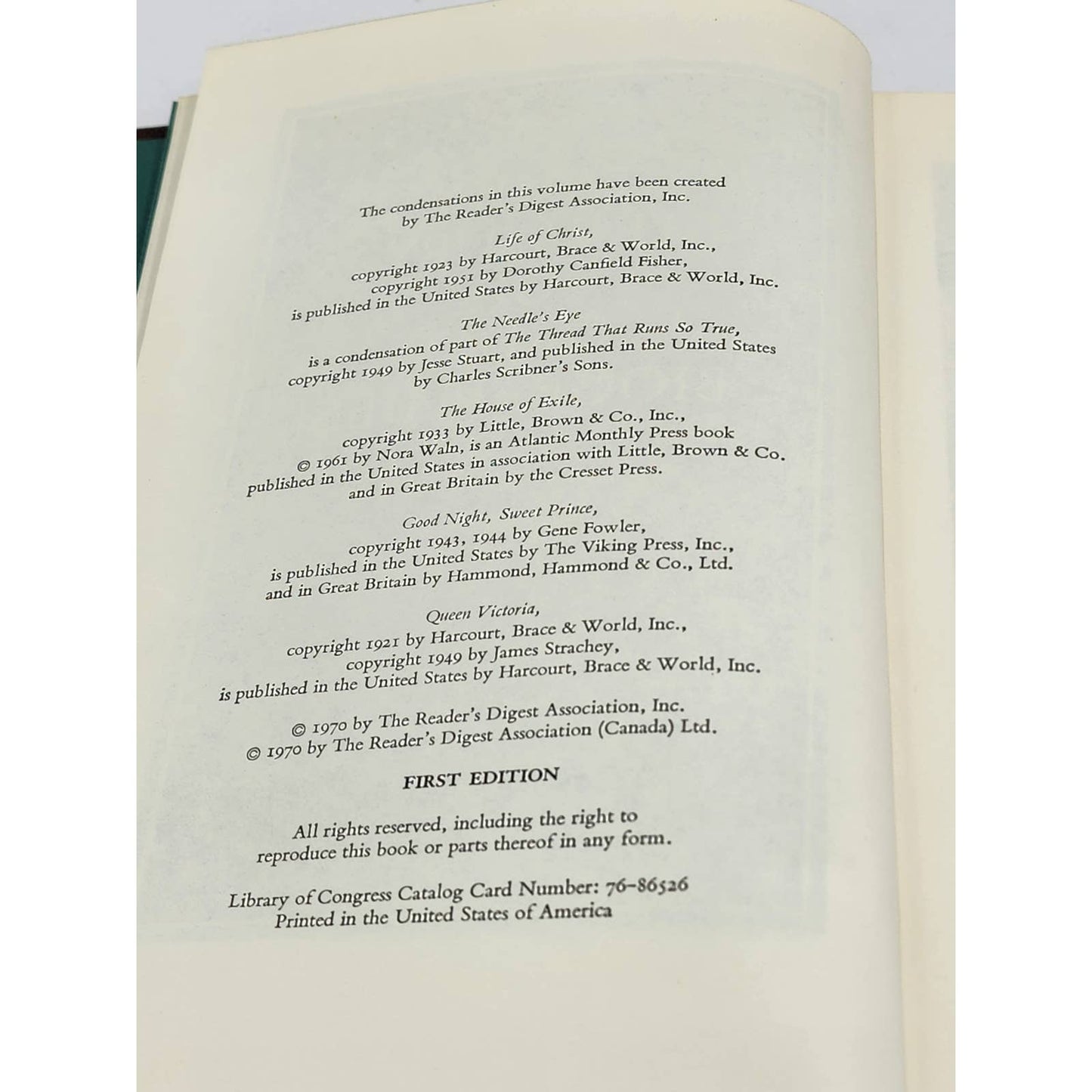 Family Treasury Of Great Biographies Volume 3 Jesus Christ First Edition