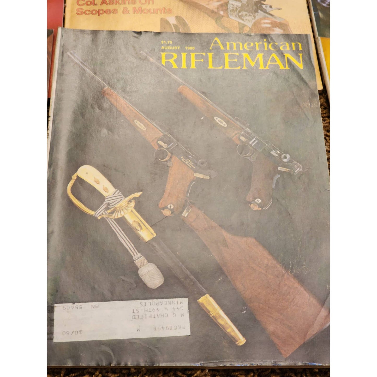 1980 The American Rifleman Magazine Lot 12 Vintage American History Hunting NRA