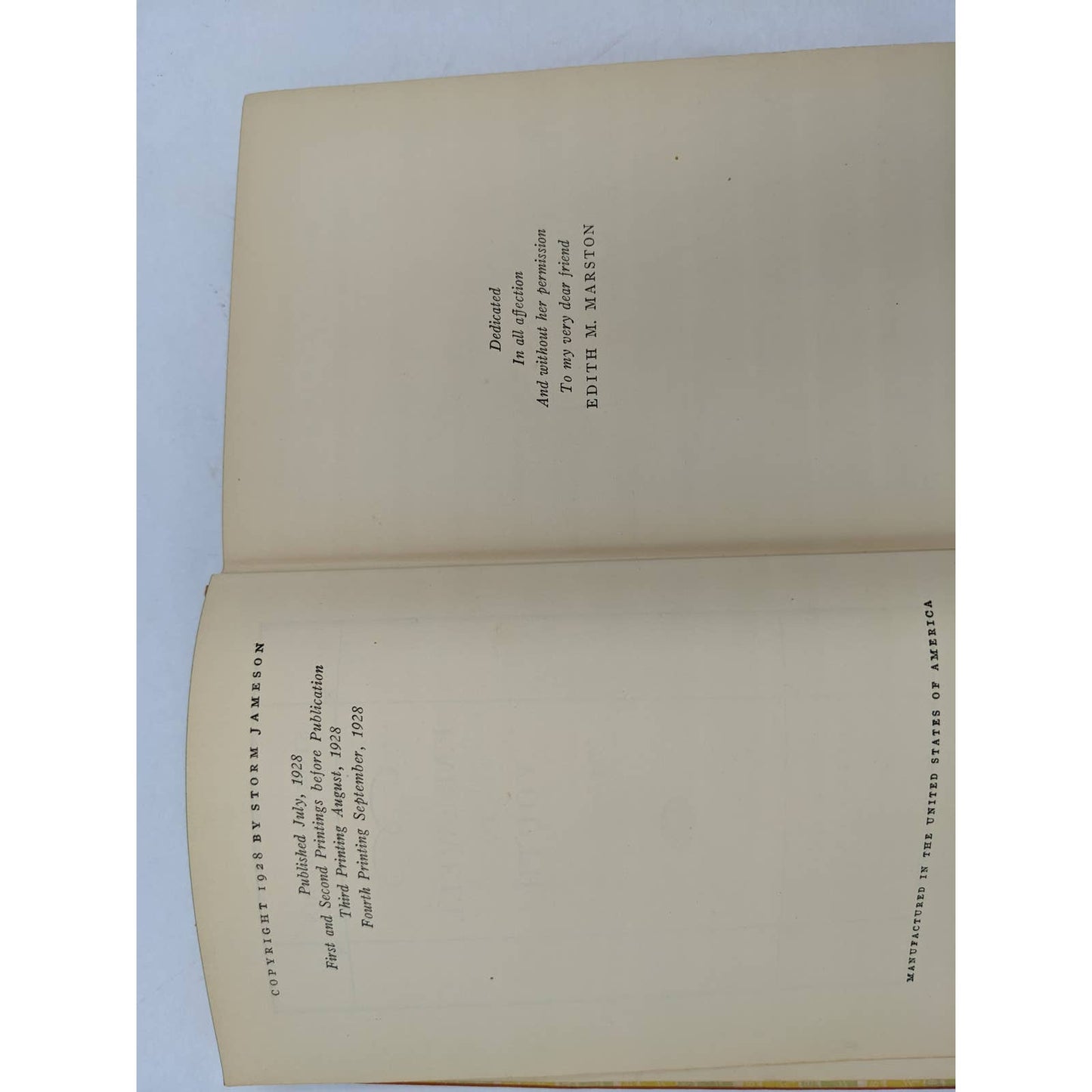 Farewell To Youth By Storm Jameson Novel War Vintage 1928