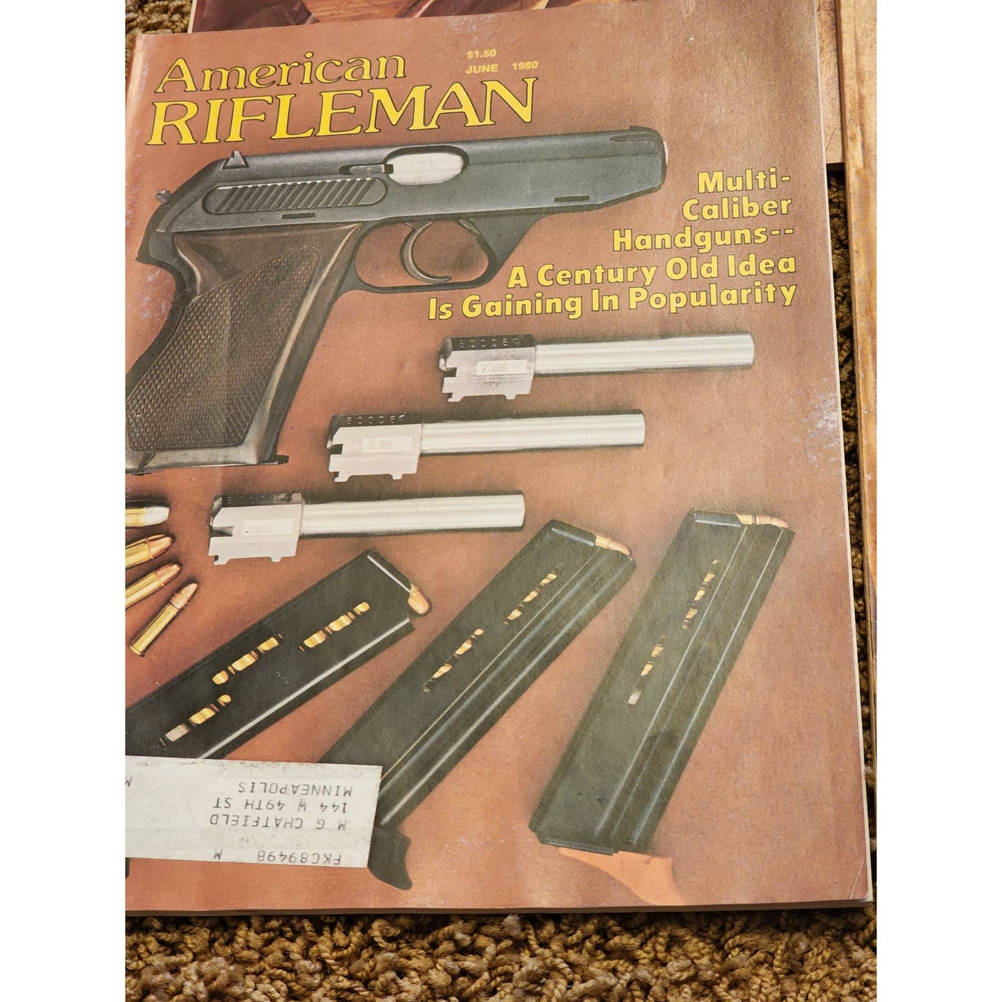 1980 The American Rifleman Magazine Lot 12 Vintage American History Hunting NRA