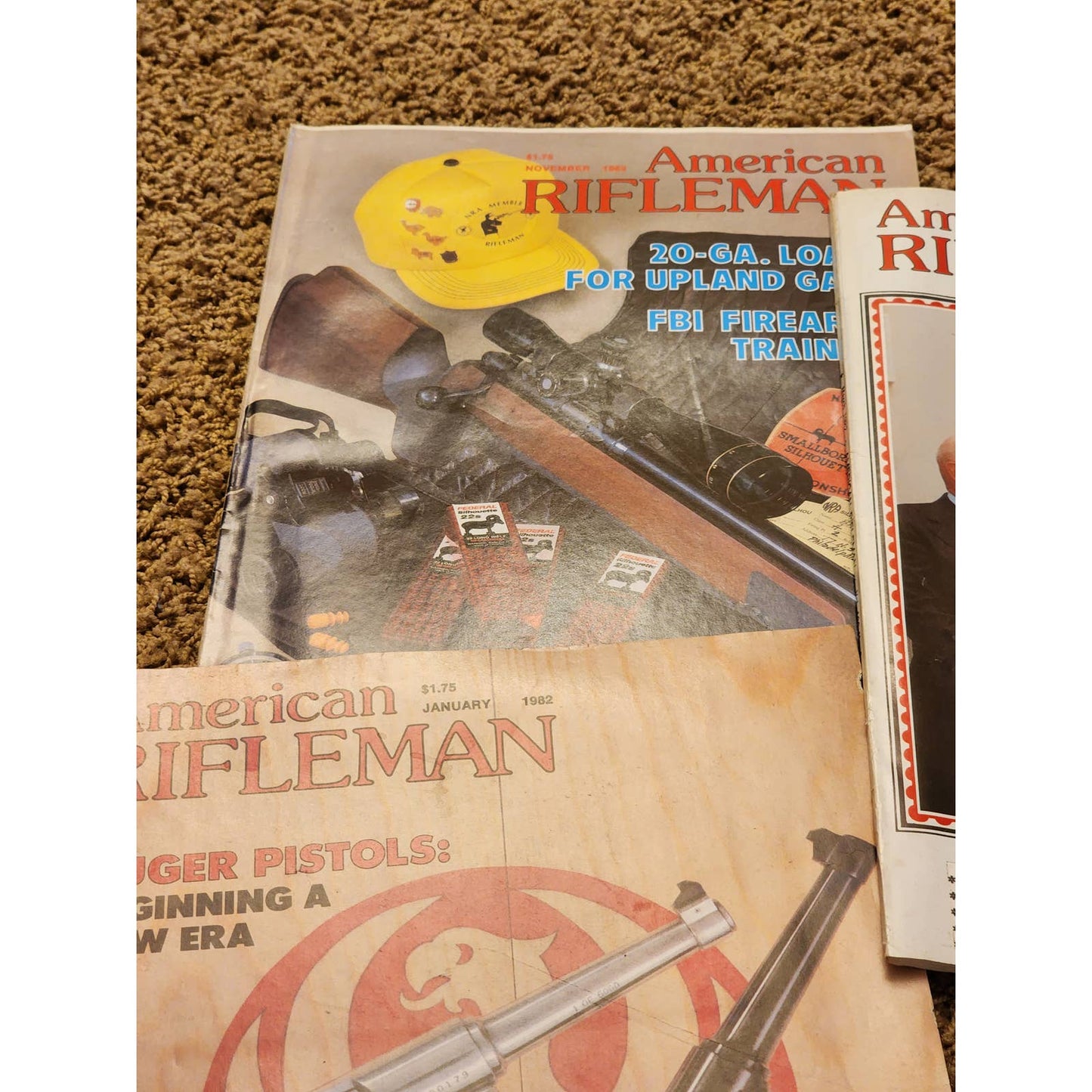 1982 The American Rifleman Magazine Lot 12 Vintage American History Hunting NRA