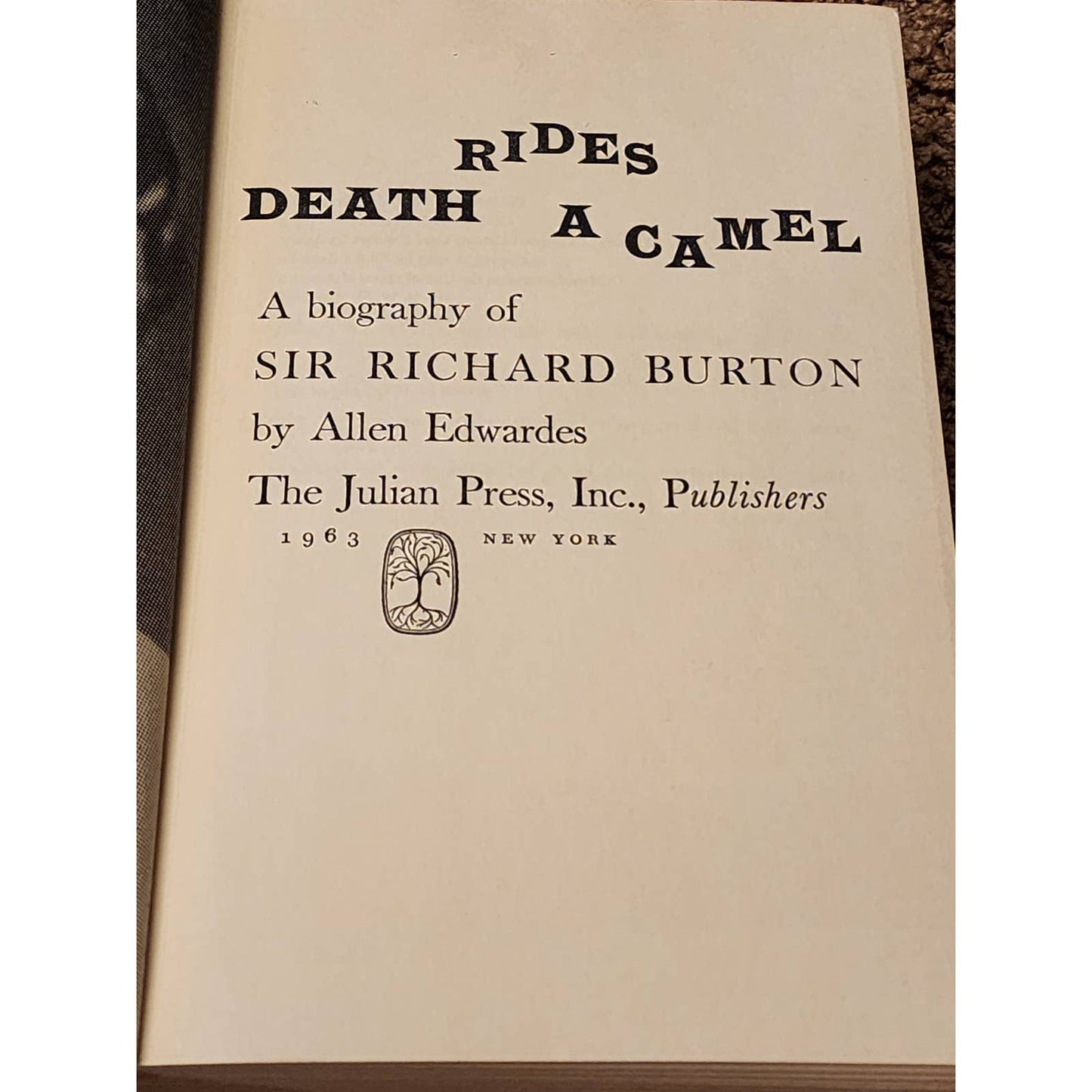 Death Rides A Camel Biography Sir Richard Burton By Allen Edwardes Vintage 1963