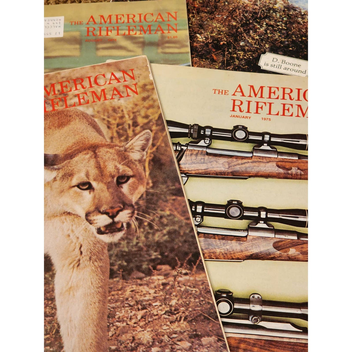 1975 The American Rifleman Magazine Lot 9 Vintage American History Hunting NRA