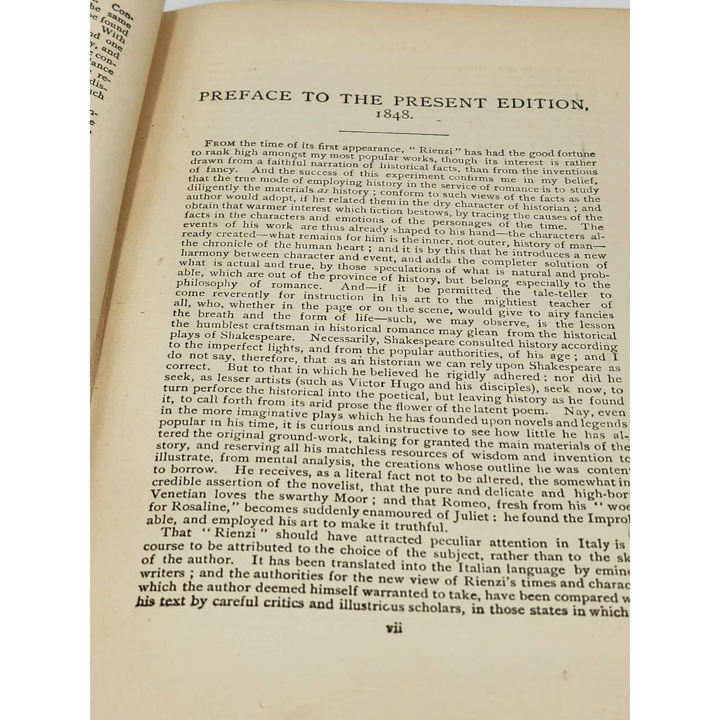 Rienzi Edward Bulwer Lytton Last Roman Tribunes Cola di Rienzo Rare Antiquarian