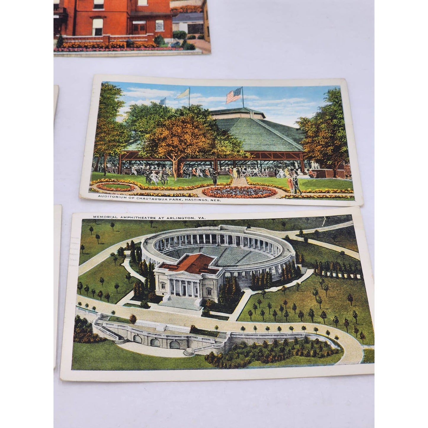 c1929 Postcard Lot Chautauqua Park Hastings Nebraska Arlington St Joseph Ridge