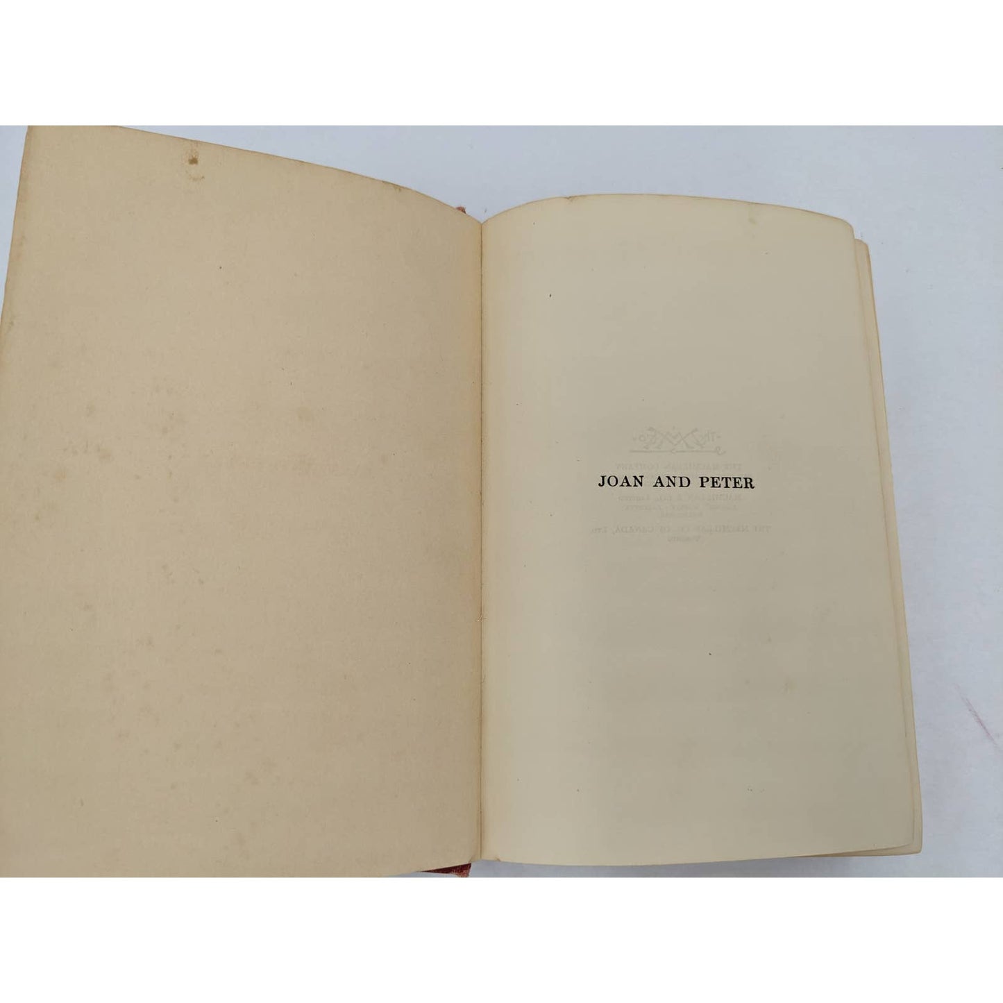 Joan And Peter The Story Of An Education By H.G. Wells Antiquarian Antique 1918