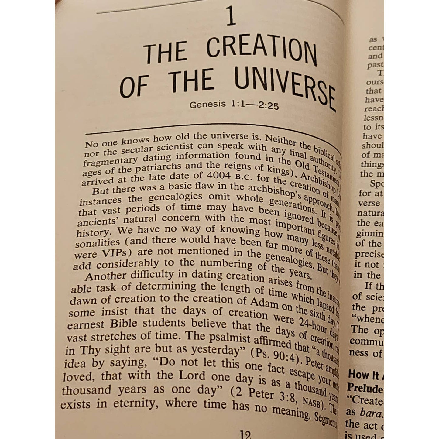 The Beginning: A Study Of Genesis By Les Woodson Bible Commentary Vintage 1974