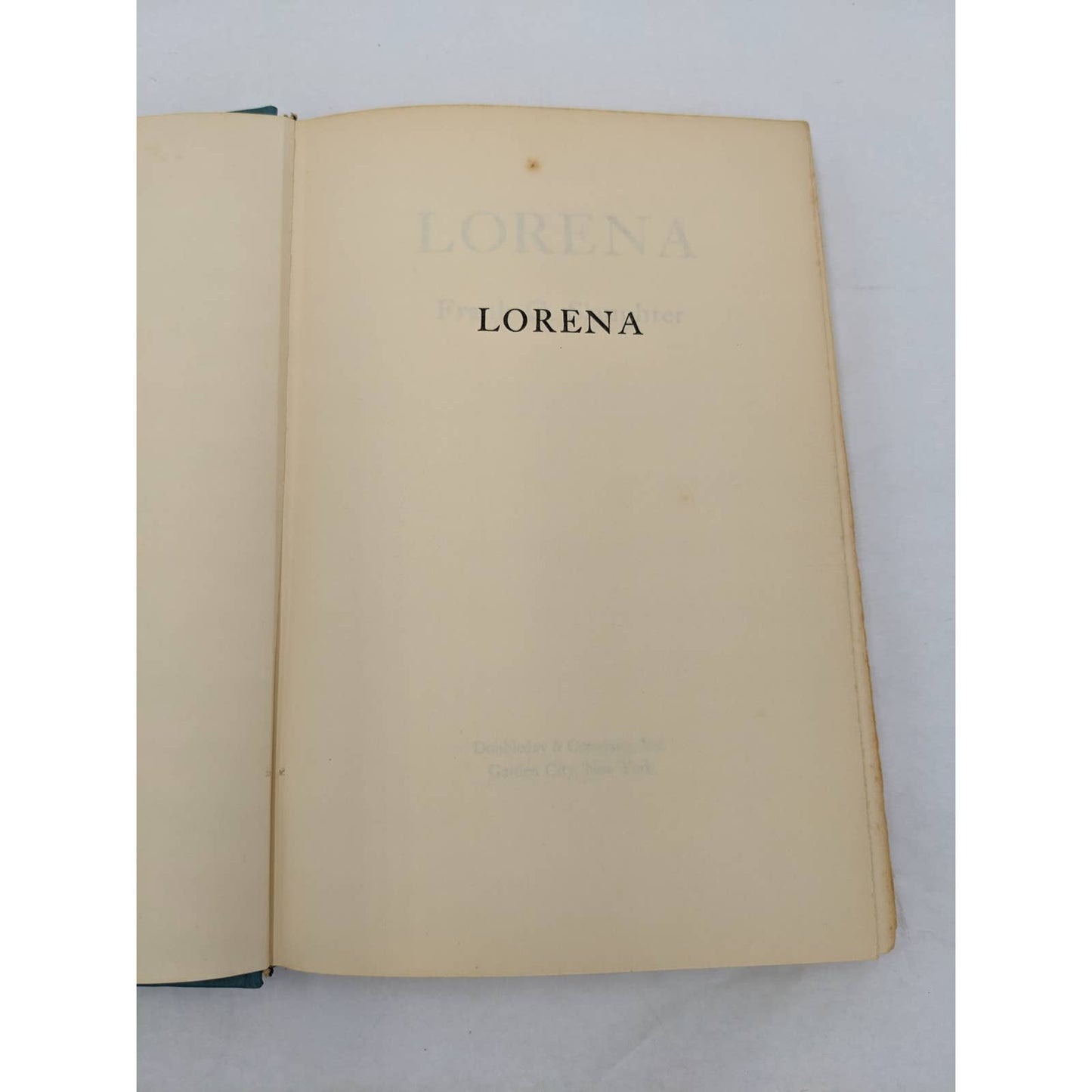 Lorena By Frank G. Slaughter Vintage Novel Book Club Edition W/Jacket 1959
