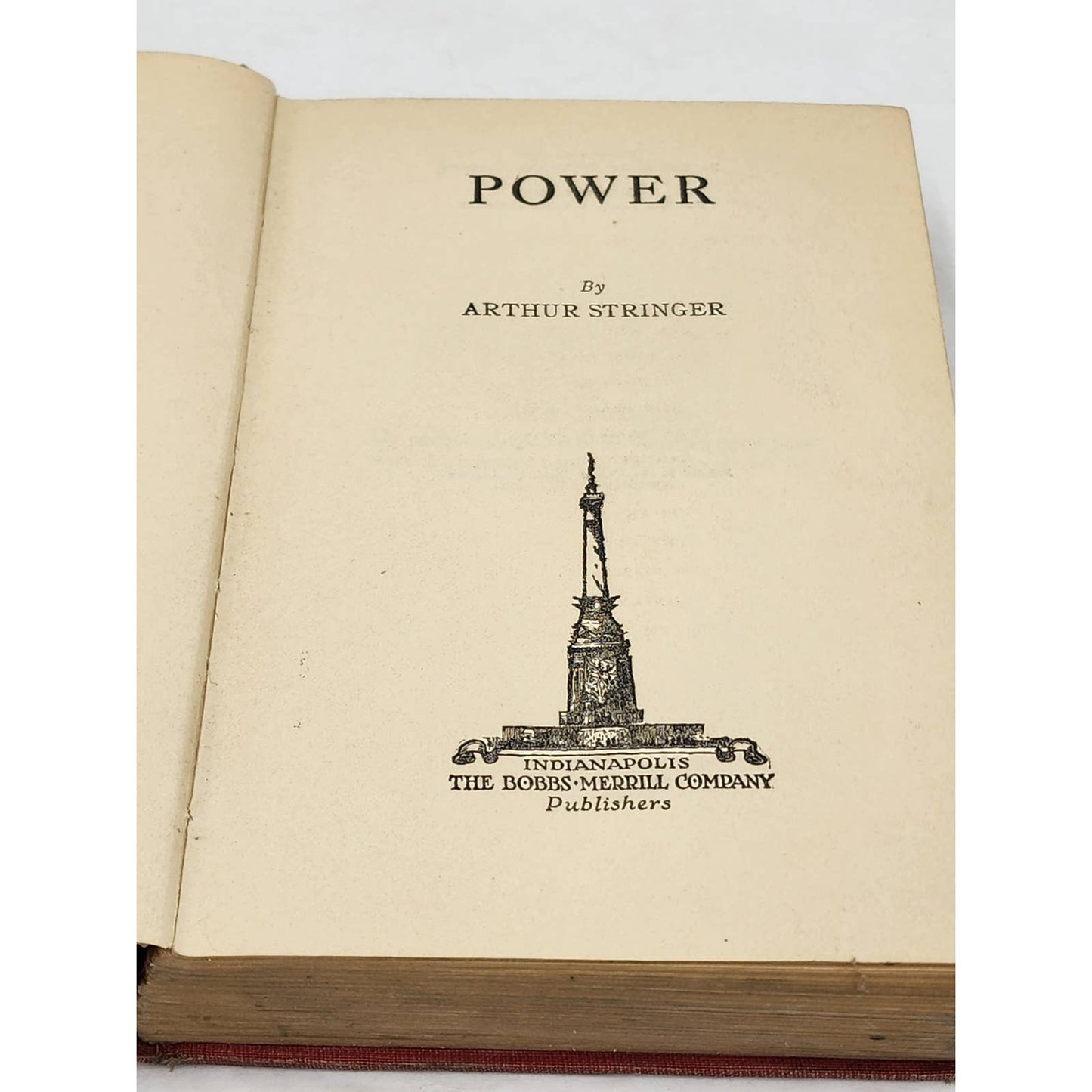 Power By Arthur Stringer Railroad Antique Antiquarian 1925