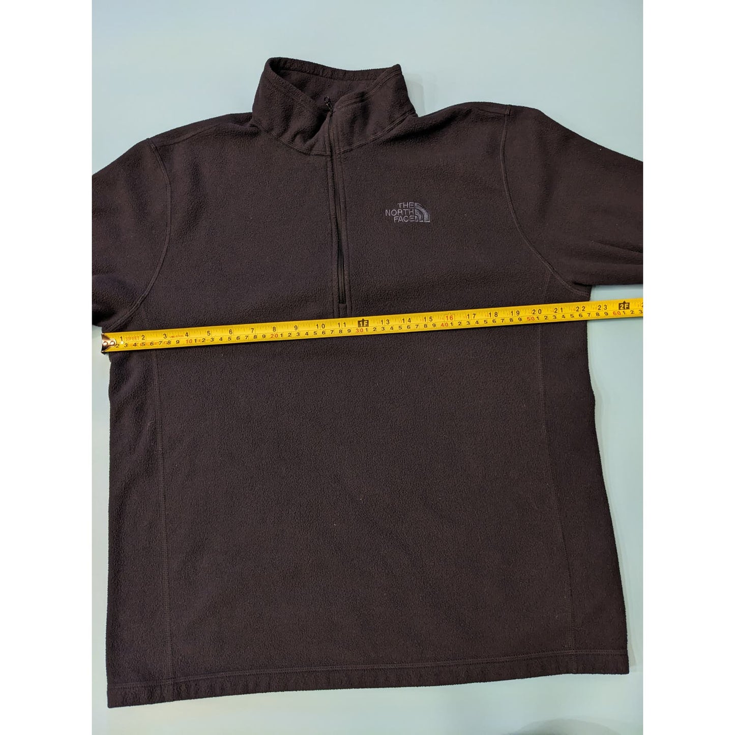 North Face Mens Fleece Sweatshirt Sz L Zip Up Pullover Soft Comfort Glacier Blue