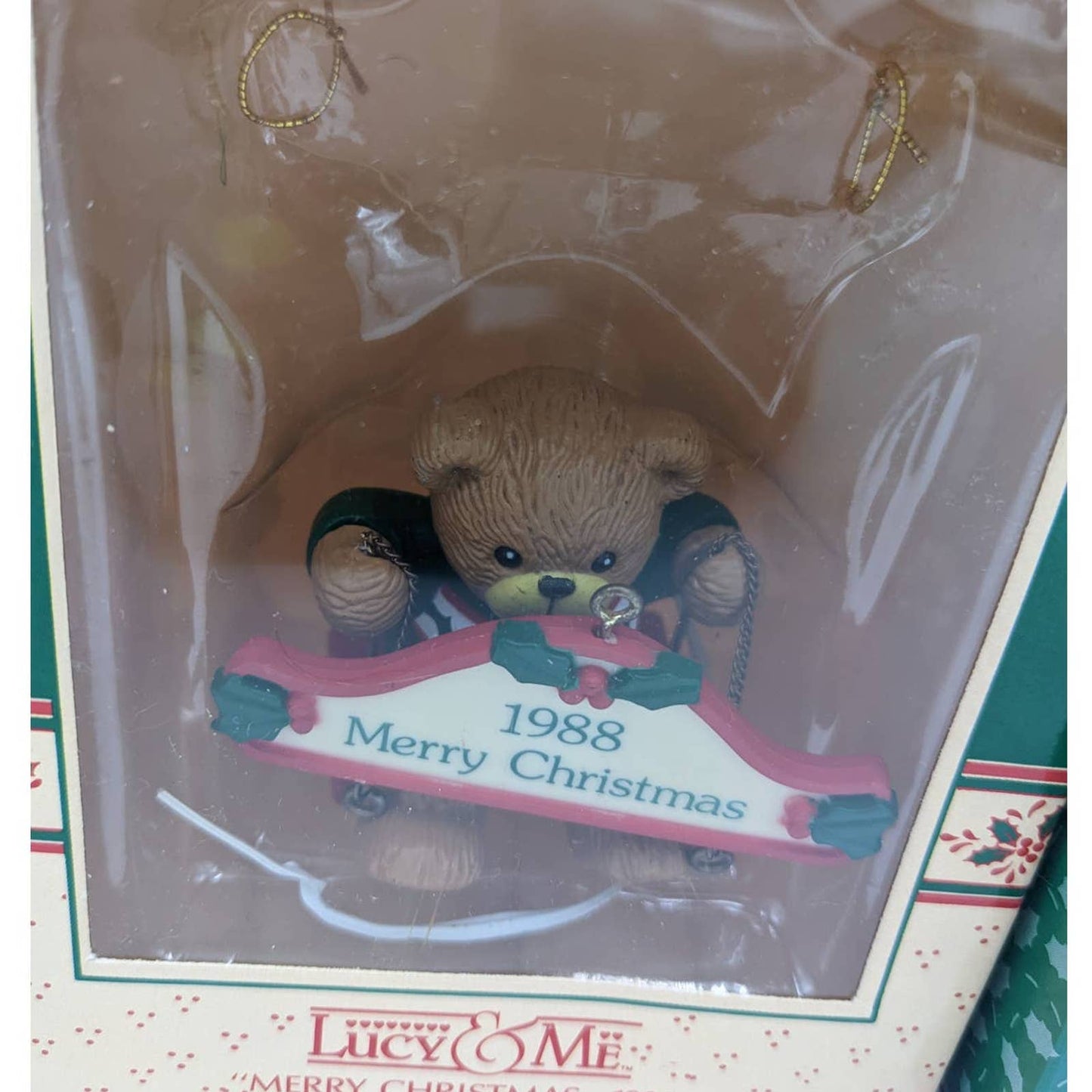 Hallmark Ornaments Vintage Keepsake Bright Playful Cinnamon Bear Snowbear W/Box