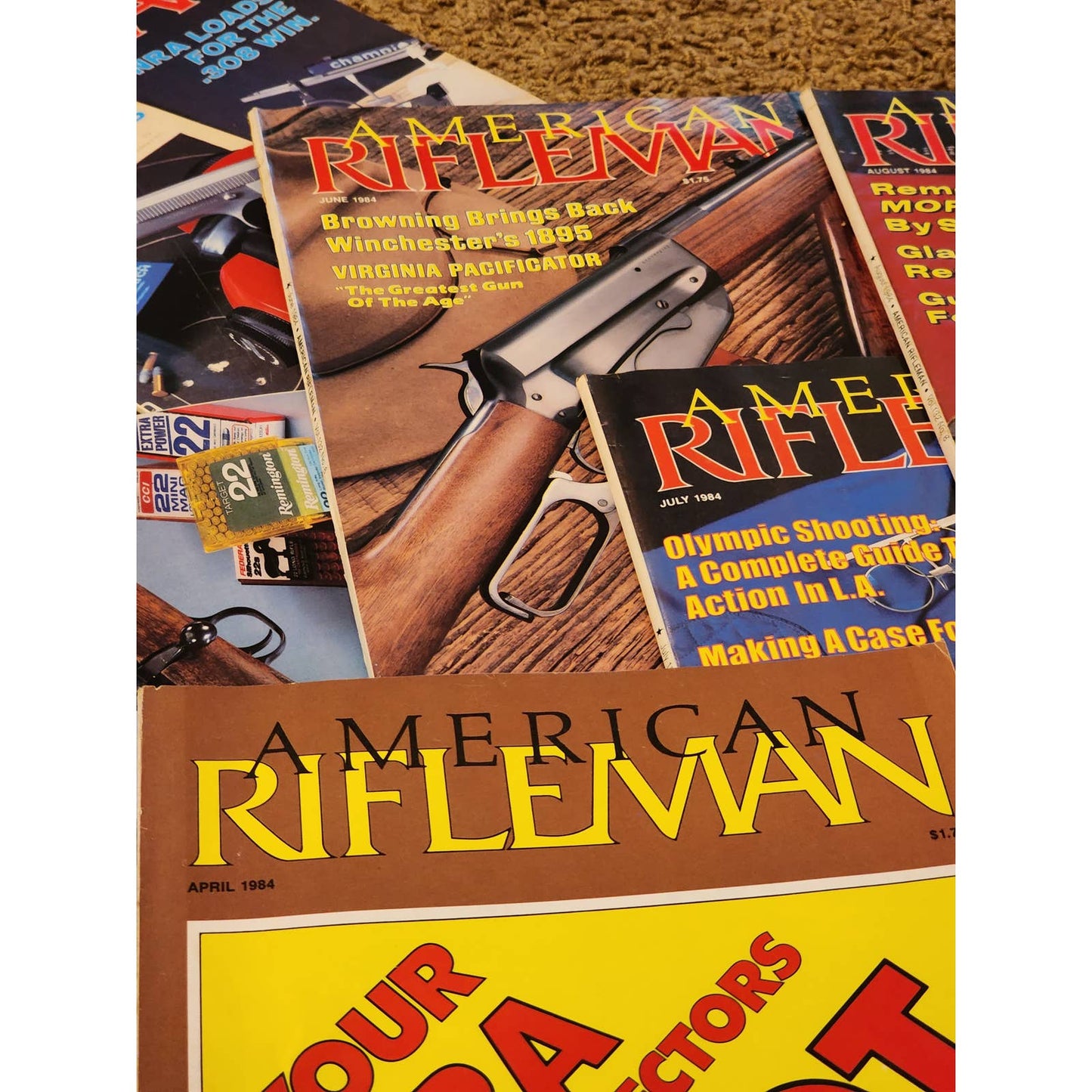 1984 The American Rifleman Magazine Lot 12 Vintage American History Hunting NRA