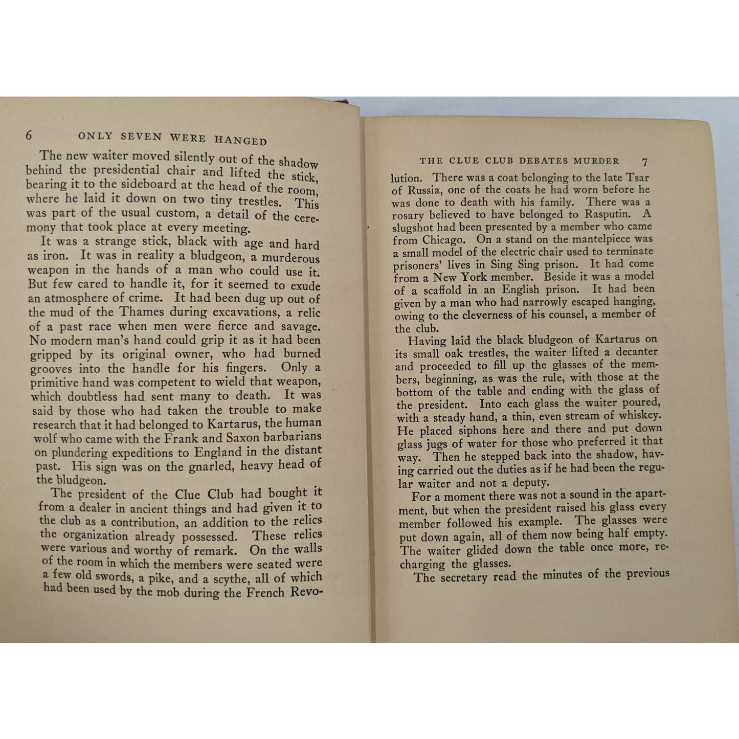 Only Seven Were Hanged By Stuart Martin Antiquarian Novel Early Edition 1929
