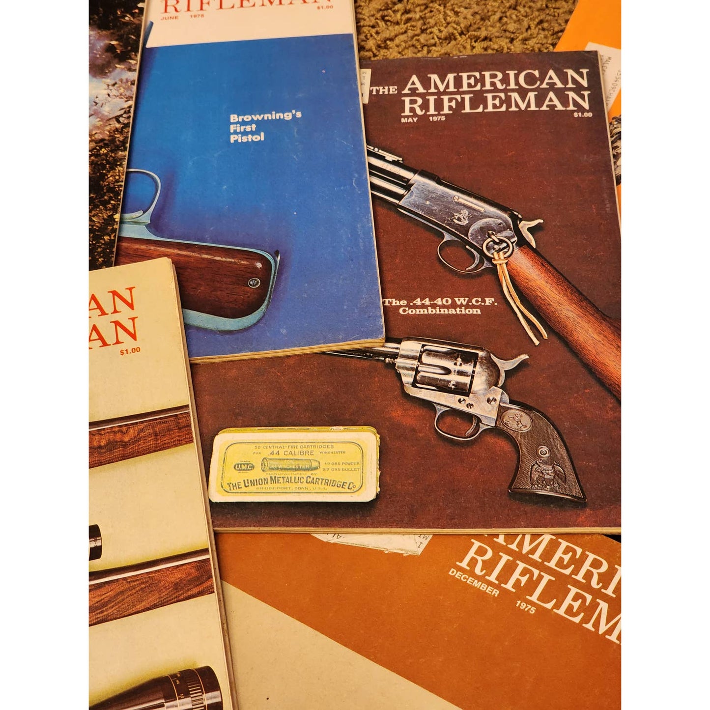 1975 The American Rifleman Magazine Lot 9 Vintage American History Hunting NRA