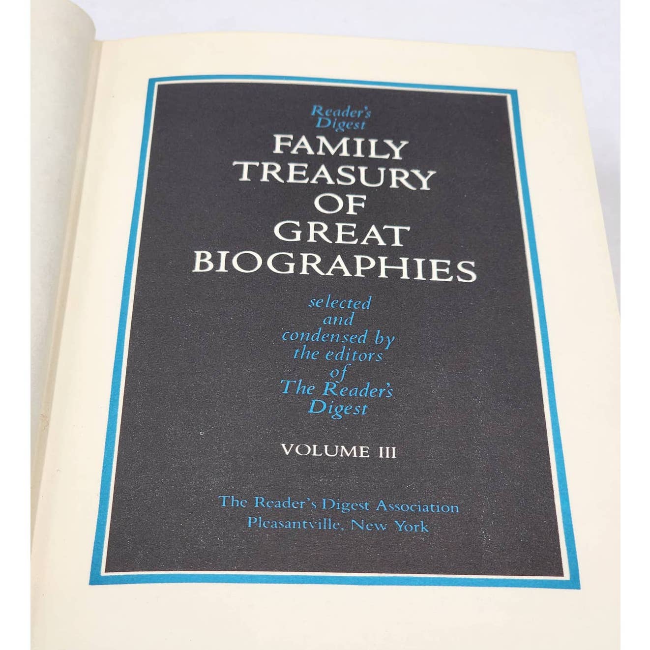 Family Treasury Of Great Biographies Volume 3 Jesus Christ First Edition