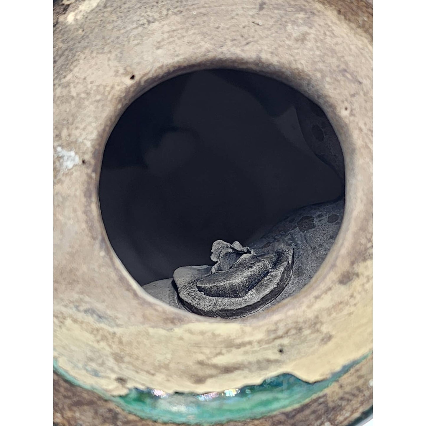 Vintage Circus Monkey Teapot Music Harmonica Snake Spout Whimsical Rare Quirk 9"