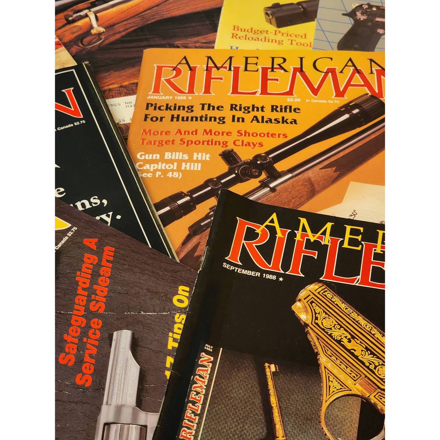 1988 The American Rifleman Magazine Lot 12 Vintage American History Hunting NRA