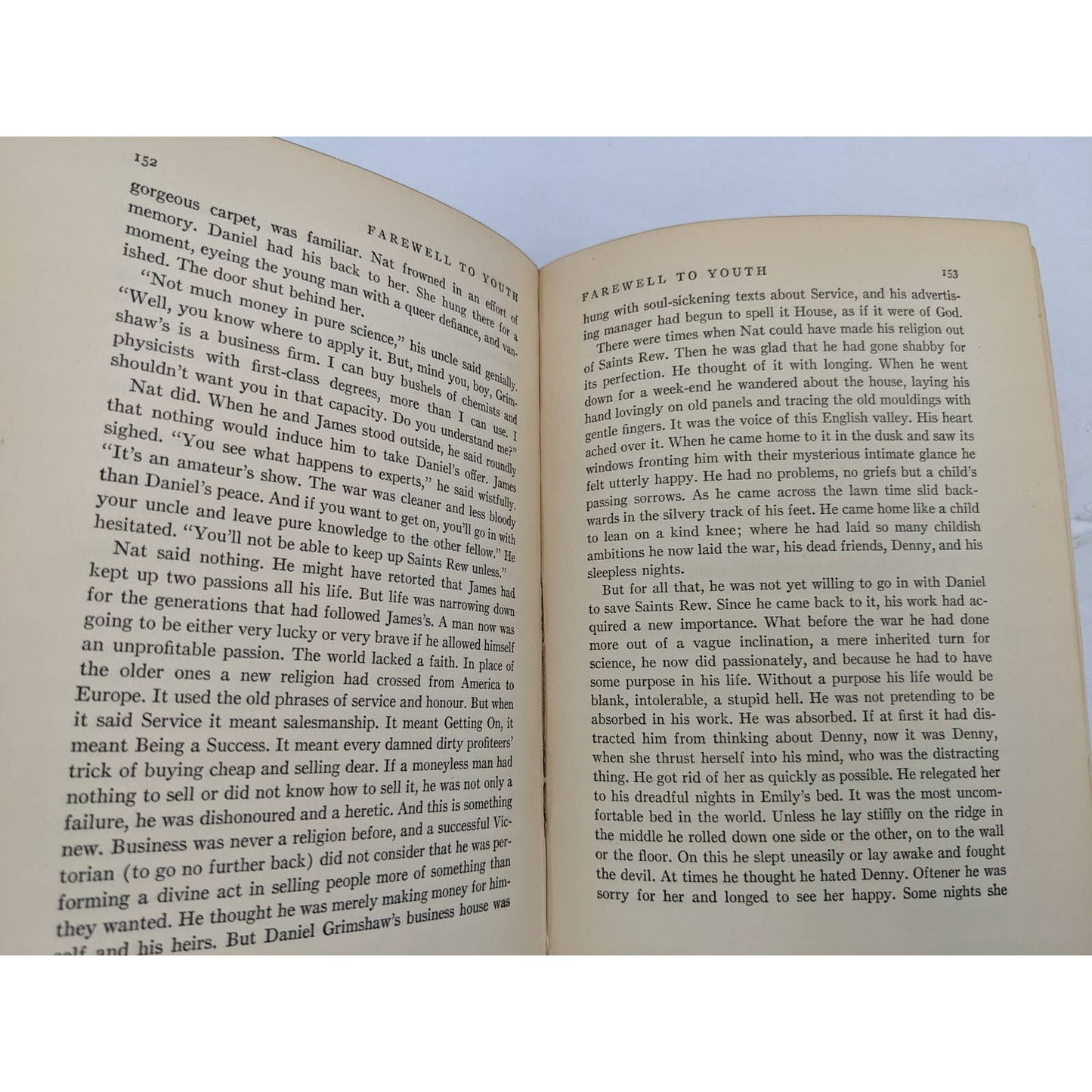 Farewell To Youth By Storm Jameson Novel War Vintage 1928