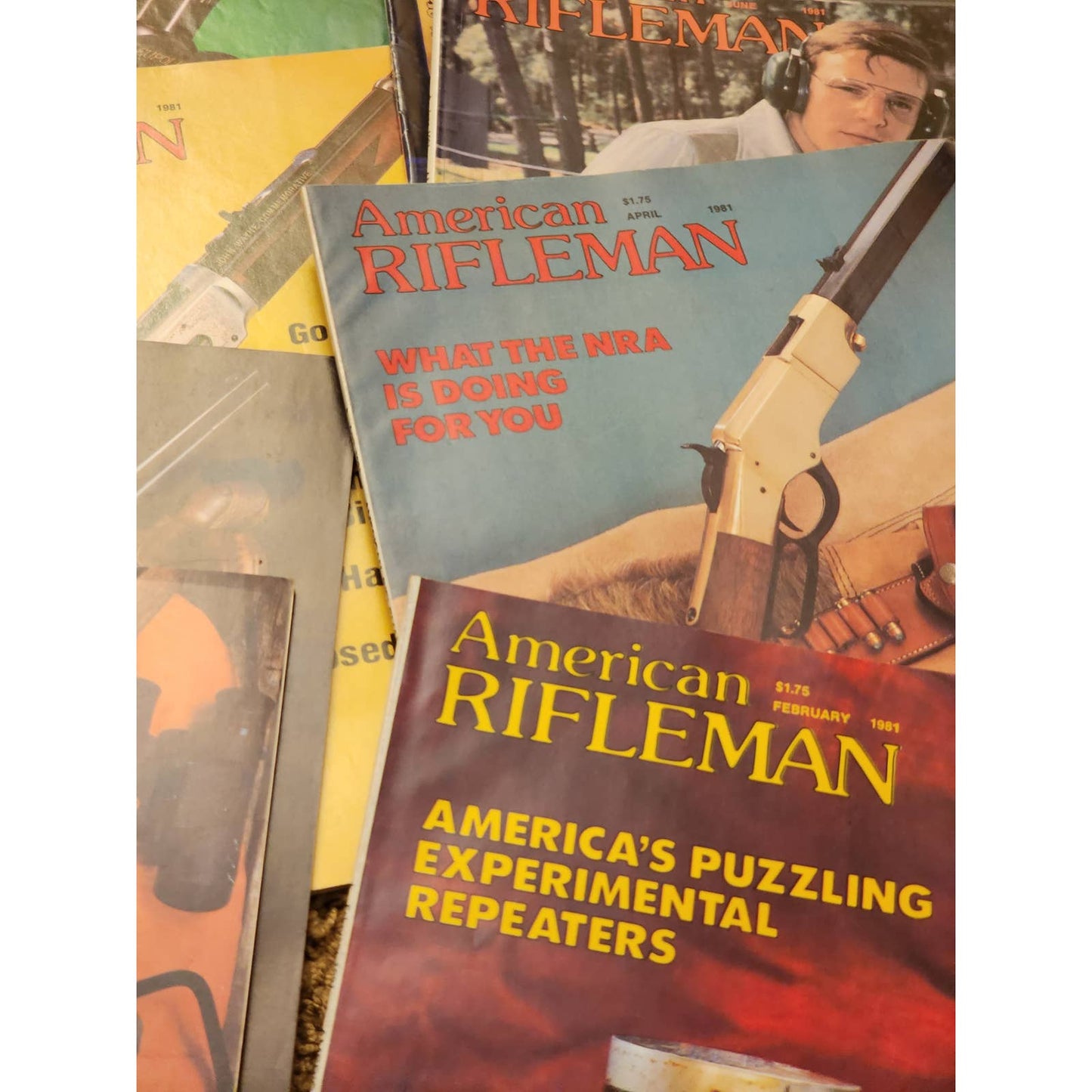 1981 The American Rifleman Magazine Lot 9 Vintage American History Hunting NRA